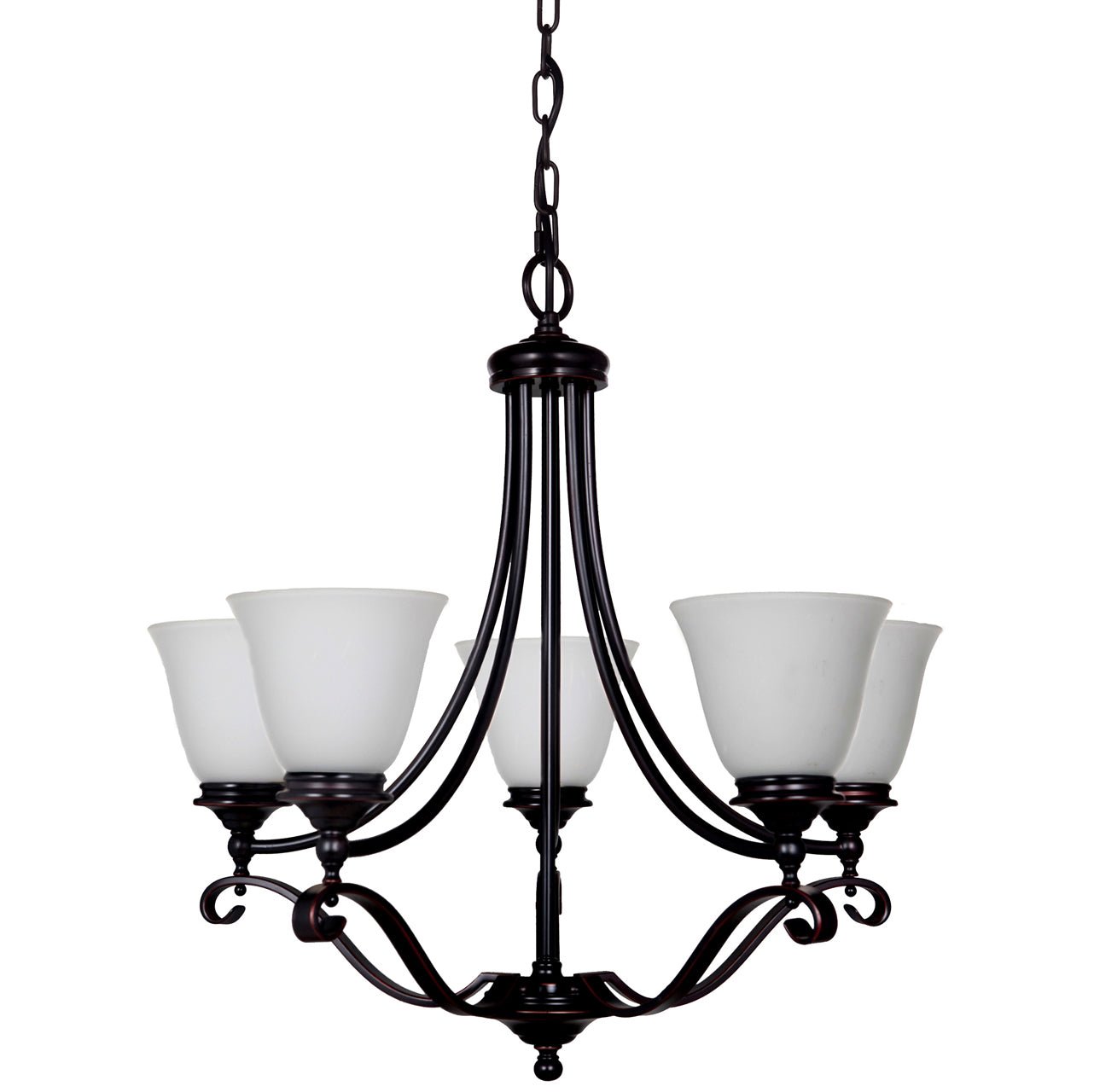 DALLAS 5 Light Chrome or Bronze Pendant Light