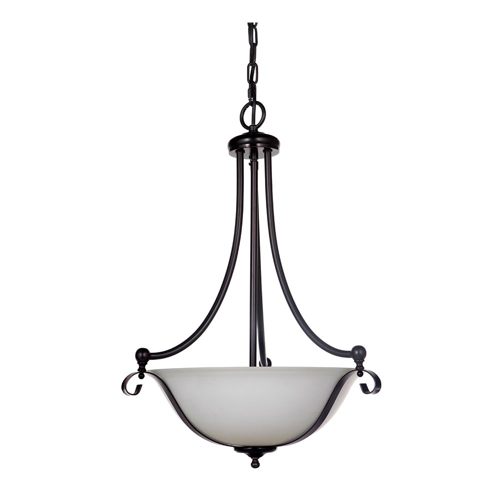 DALLAS Chrome or Bronze Single Pendant Light - Mases LightingLode Lighting