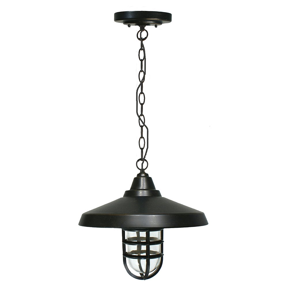DECKHOUSE Chain 1 Light Antique Bronze Pendant Light - Mases LightingLode Lighting