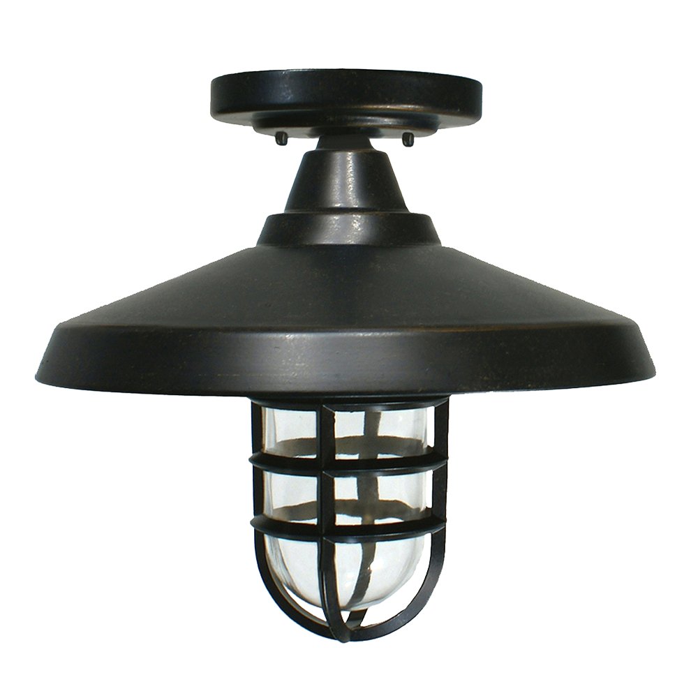 DECKHOUSE Under Eave 1 Light Antique Bronze Pendant Light - Mases LightingLode Lighting