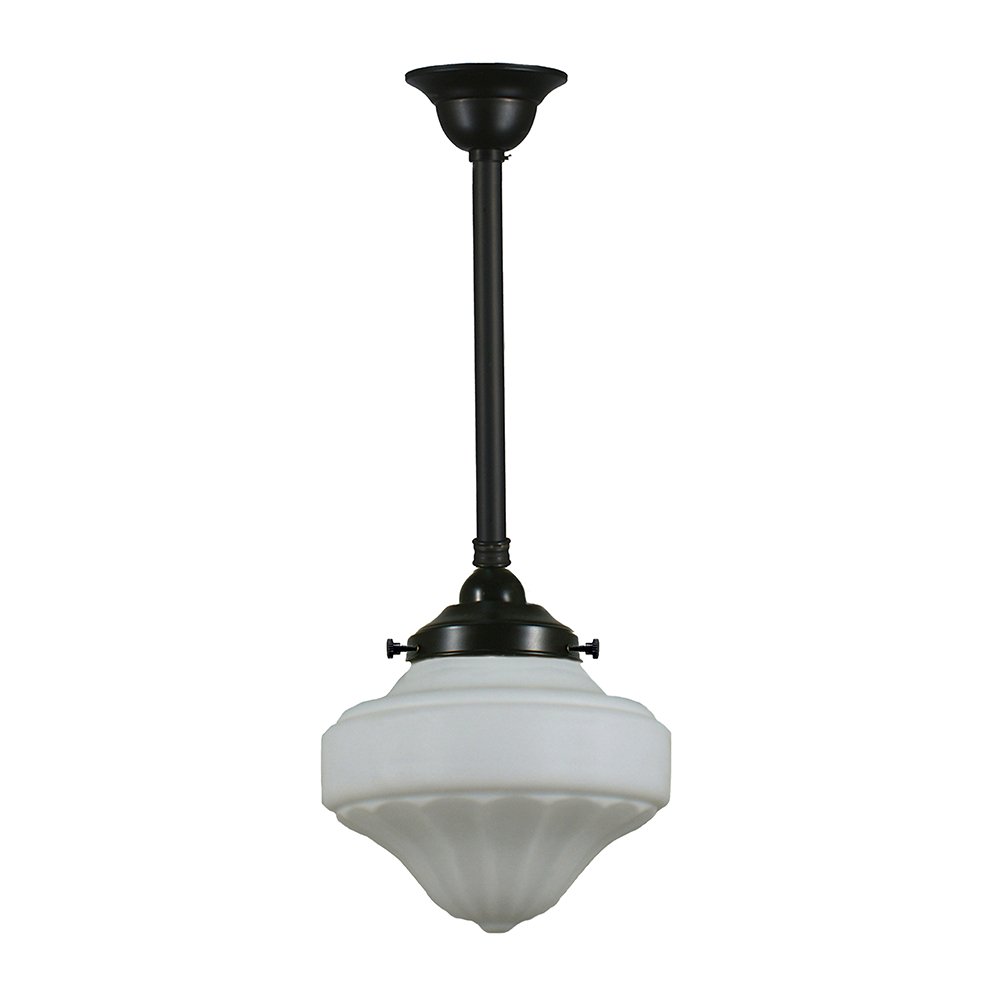 Derby 9" or 13"1 Light ROD Pendant Light - Black/Chrome/Polished Brass/Chrome Retro - Mases LightingLode Lighting