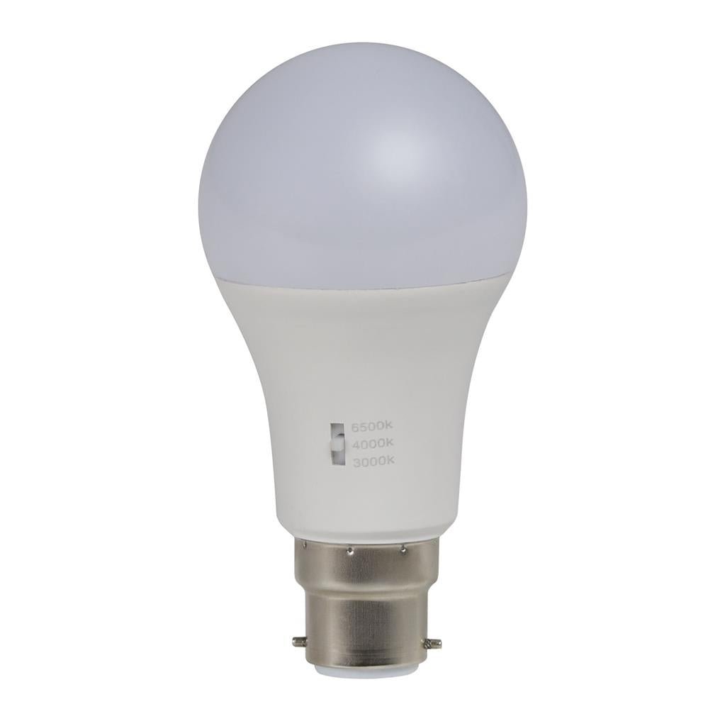 Domus 12W Tricolour Dimmable Frosted LED lamp 240V E27/B22 - Mases LightingDomus