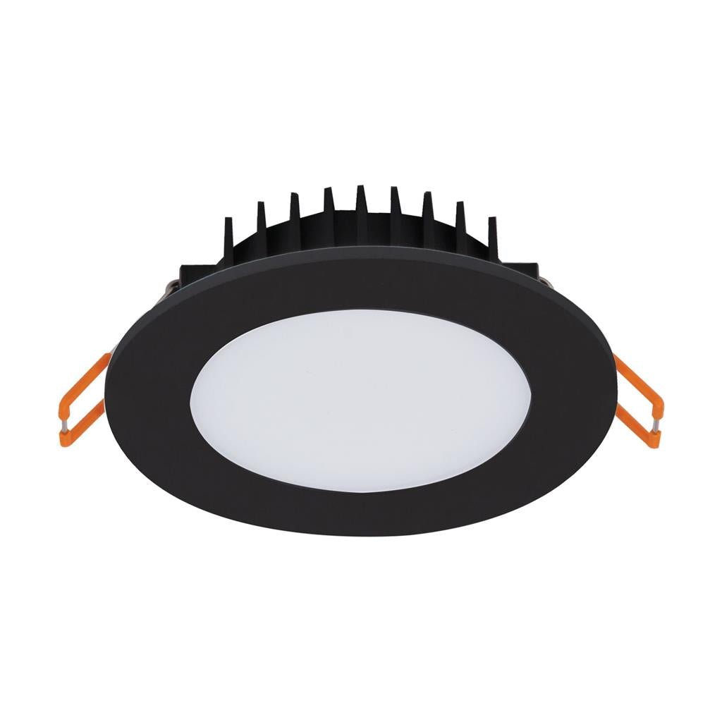 Domus Bliss-10 Round 10W Recessed Dimmable Led Tricolour IP54 Downlight - Black/White - Mases LightingDomus