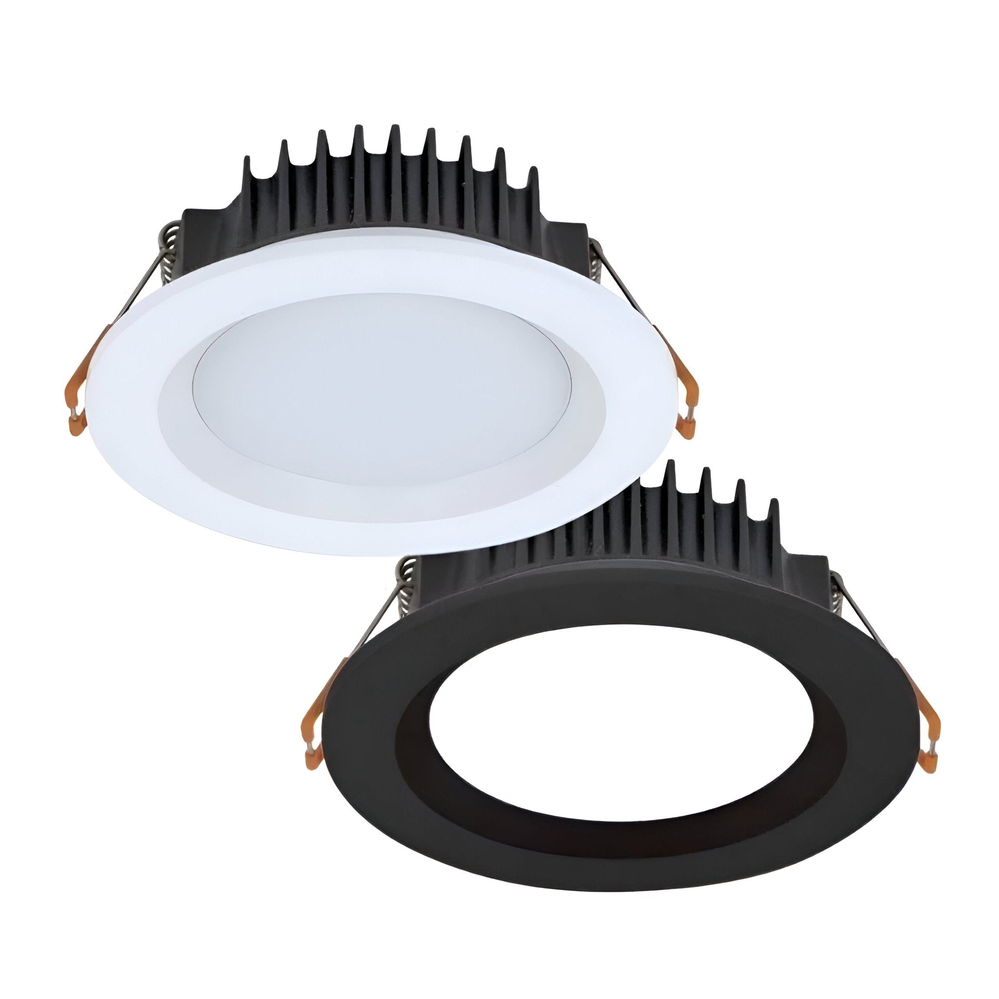 Domus Boost-10 Round 10W Recessed Dimmable Led Tricolour IP54 Downlight - Black/White - Mases LightingDomus