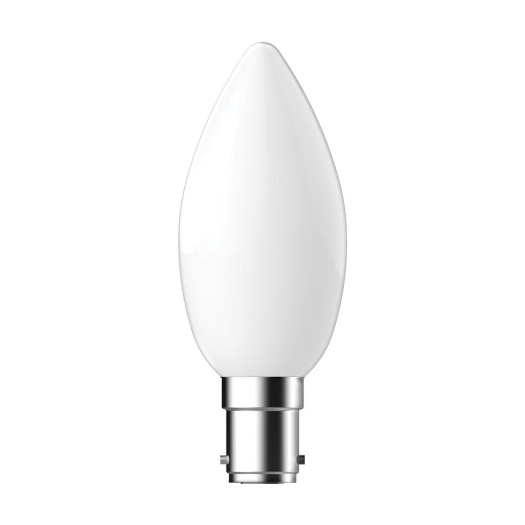 Domus C35 LED filament globe, clear or frosted, B15/E14 — feature lighting