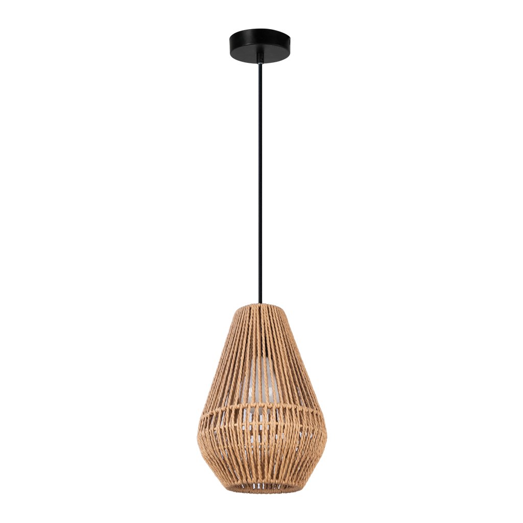 Domus CARTER-PDT- Small/Medium/Large - Paper Rope 1XE27 Pendant Light - Mases LightingDomus