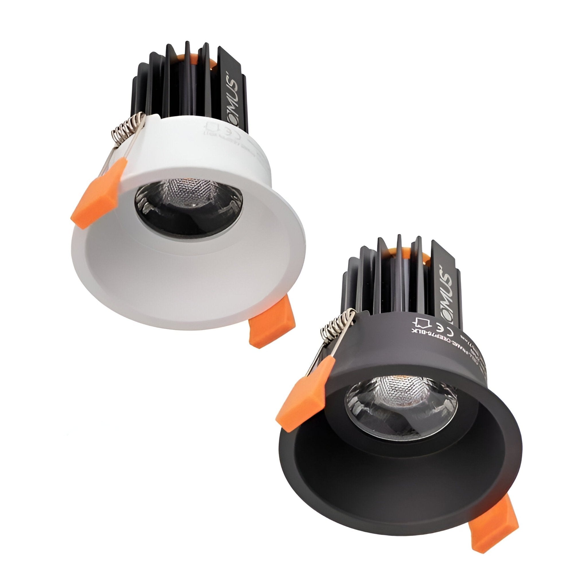 Domus Cell 13W 5CCT 60° D75 Complete Dimmable Downlight Kit- Black/White - Mases LightingDomus