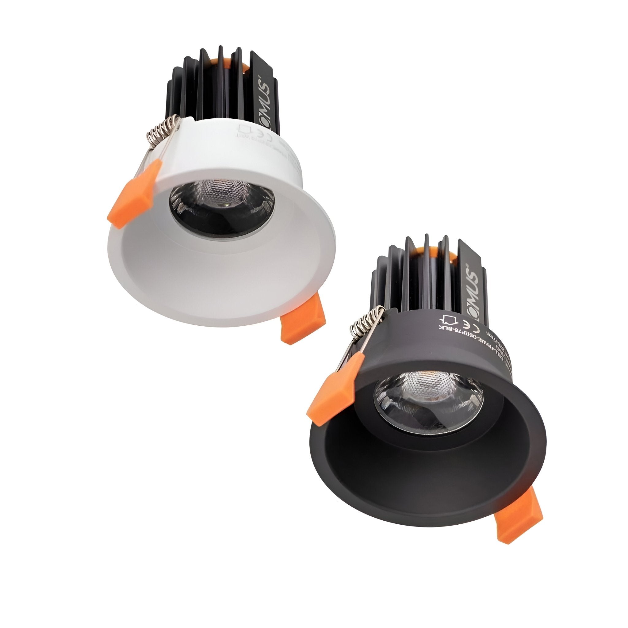 Domus Cell 9W 5CCT 60° D75 Complete Dimmable Downlight Kit- Black/White - Mases LightingDomus