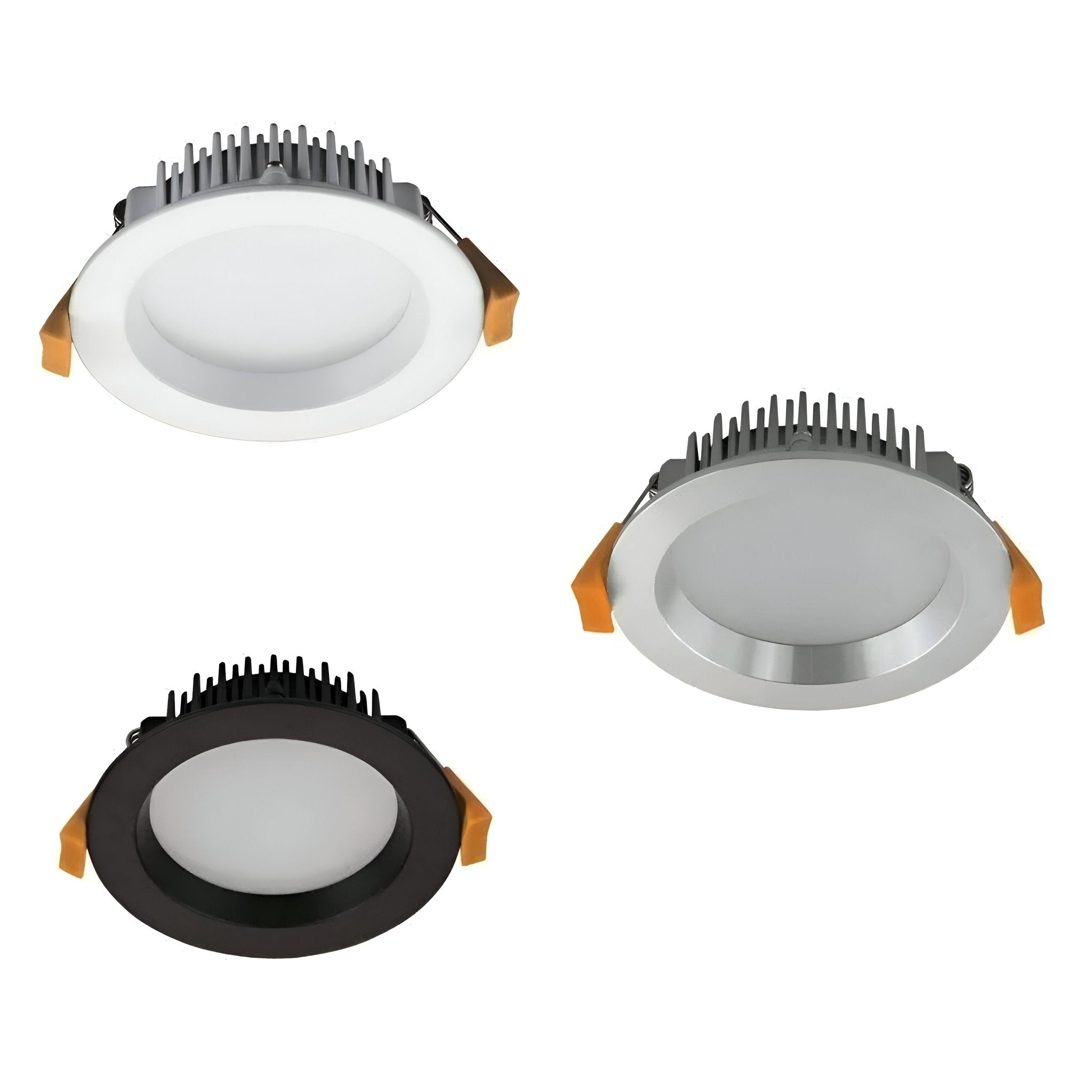 Domus DECO-13 Round 13W Trio Dimmable LED Tricolour IP44 Downlight - Mases LightingDomus