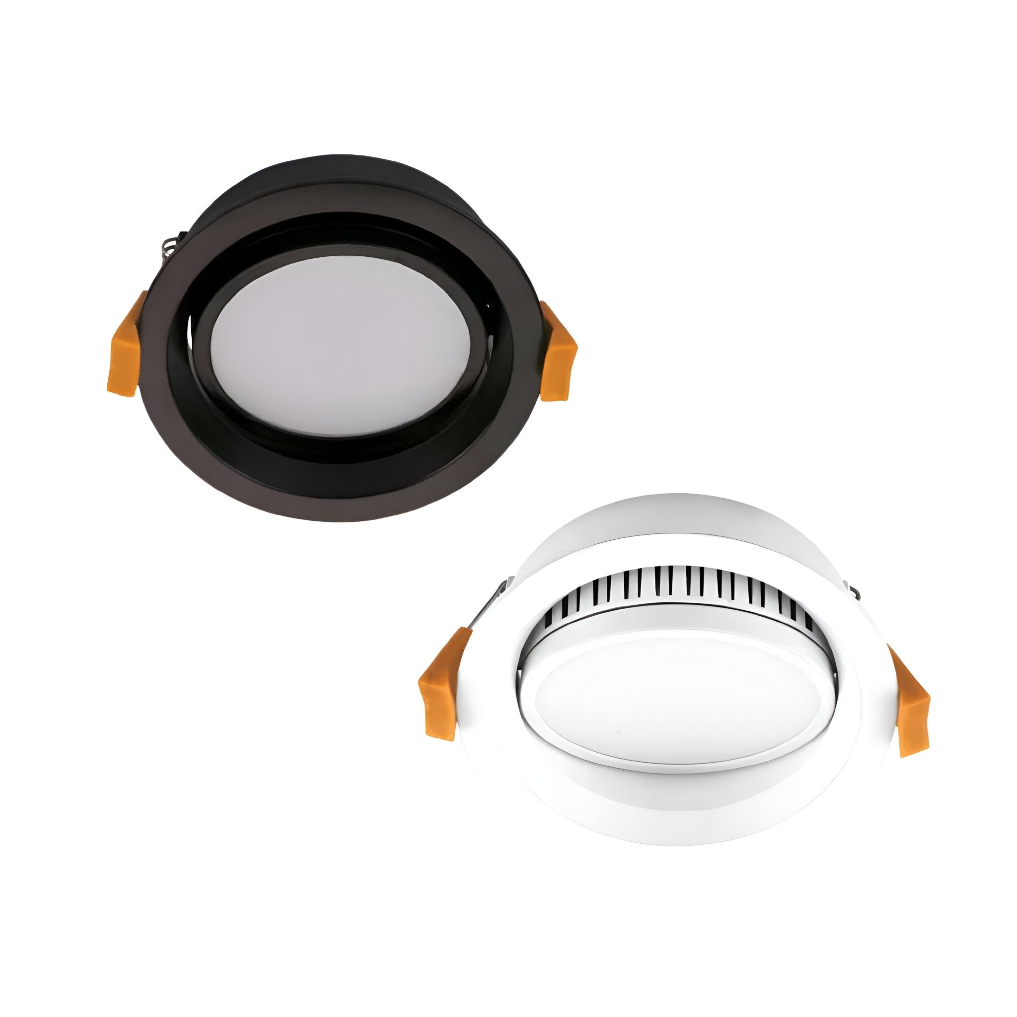 Domus DECO-13 -TRIO/DALI-Round 13W Dimmable LED Tricolour Tiltable IP44 Downlight - Black - Mases LightingDomus