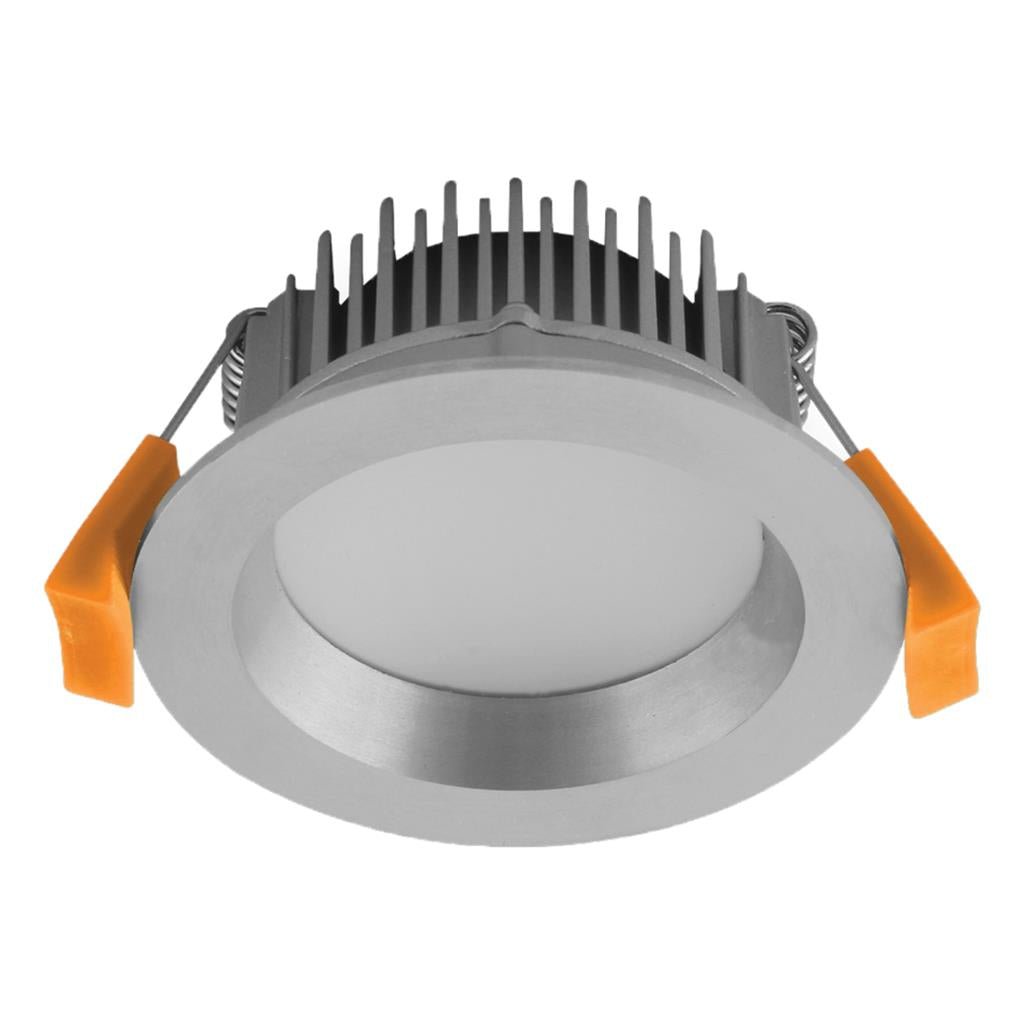 Domus DECO-8 TRIO/DALI Round 8W Dimmable LED Tricolour IP44 Downlight - Black/White/Aluminium - Mases LightingDomus