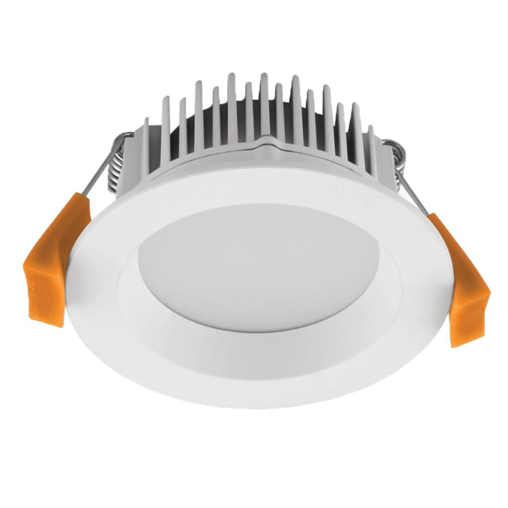 Domus DECO-8 TRIO/DALI Round 8W Dimmable LED Tricolour IP44 Downlight - Black/White/Aluminium - Mases LightingDomus