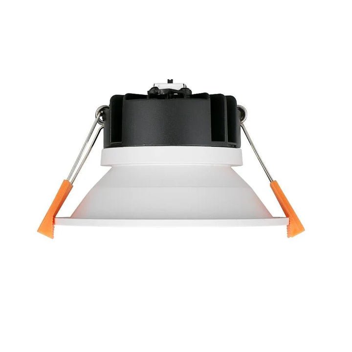 Domus DEEP-9 TRIO Round 9W Recessed Dimmable LED Tricolour IP54 Downlight - White - Mases LightingDomus