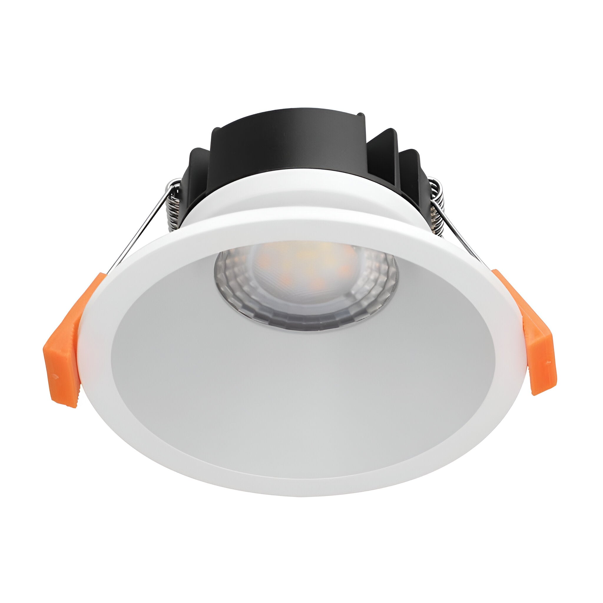 Domus DEEP-9 TRIO Round 9W Recessed Dimmable LED Tricolour IP54 Downlight - White - Mases LightingDomus