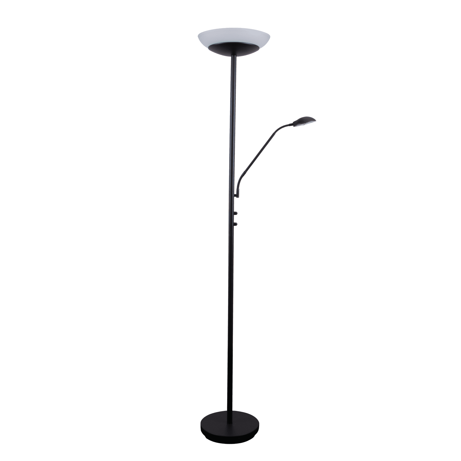 Domus Eden Mother & Child LED Floor Lamp - Black, Satin Chrome or Antique Brass - Mases LightingDomus Lighting