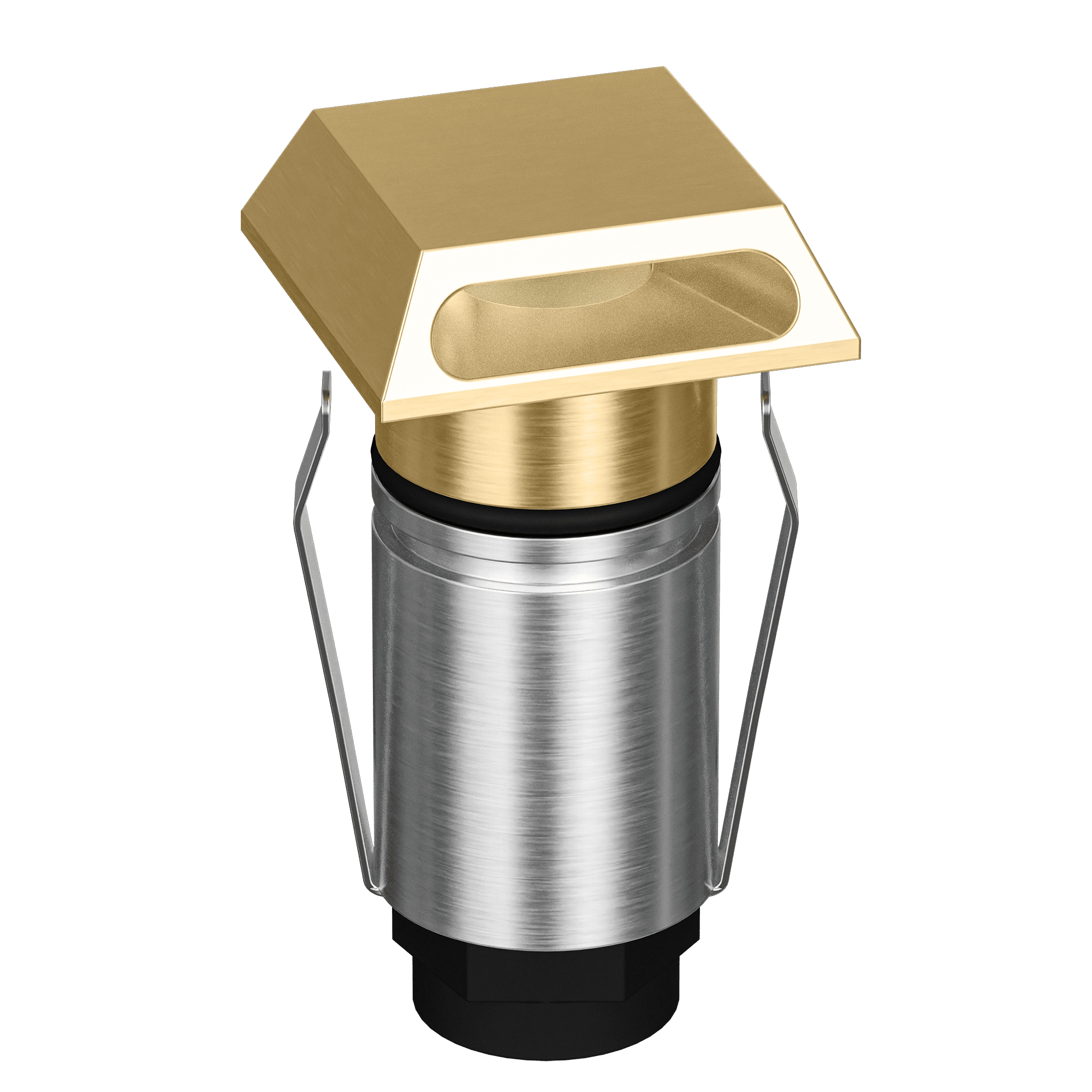 Domus Emit 25mm RGBW LED Inground Deck Light — Antique Brass, Black, White, Brushed Brass or Stainless Steel - Mases LightingDomus Lighting