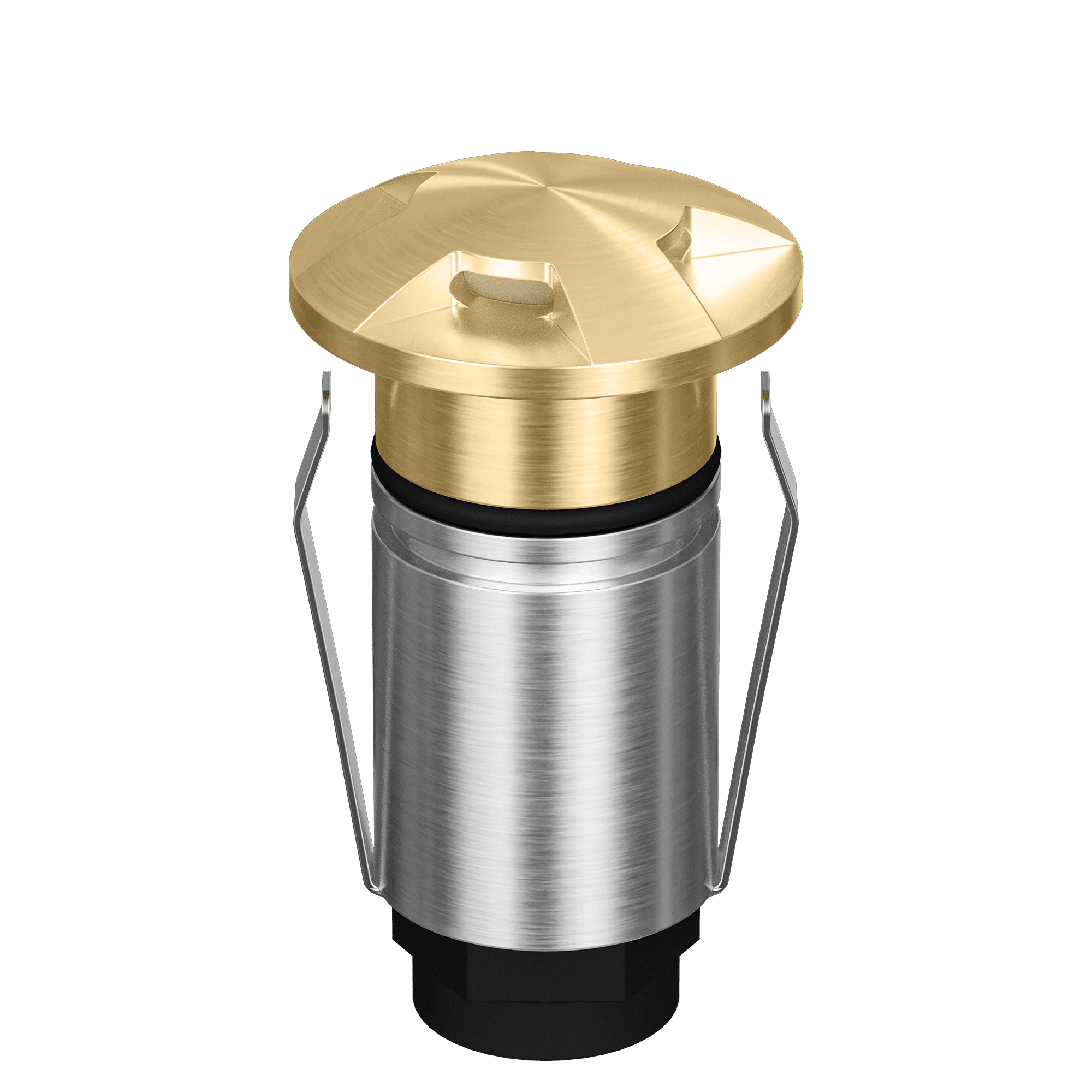 Domus Emit 25mm RGBW LED Inground Deck Light — Antique Brass, Black, White, Brushed Brass or Stainless Steel - Mases LightingDomus Lighting