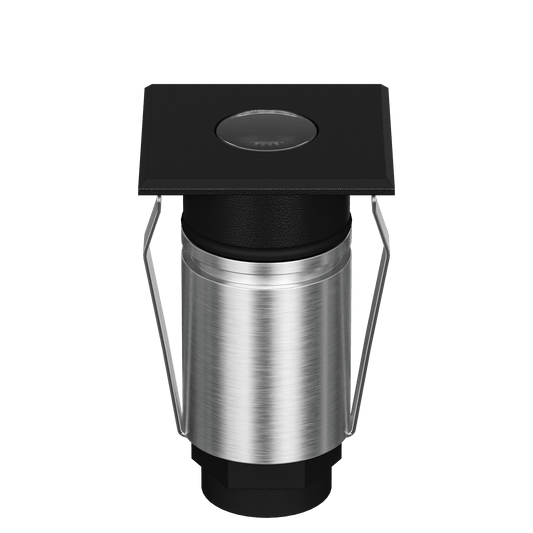 Domus Emit 25mm TRIO LED Inground Deck Light — Antique Brass, Black, Brushed Brass or Stainless Steel - Mases LightingDomus Lighting