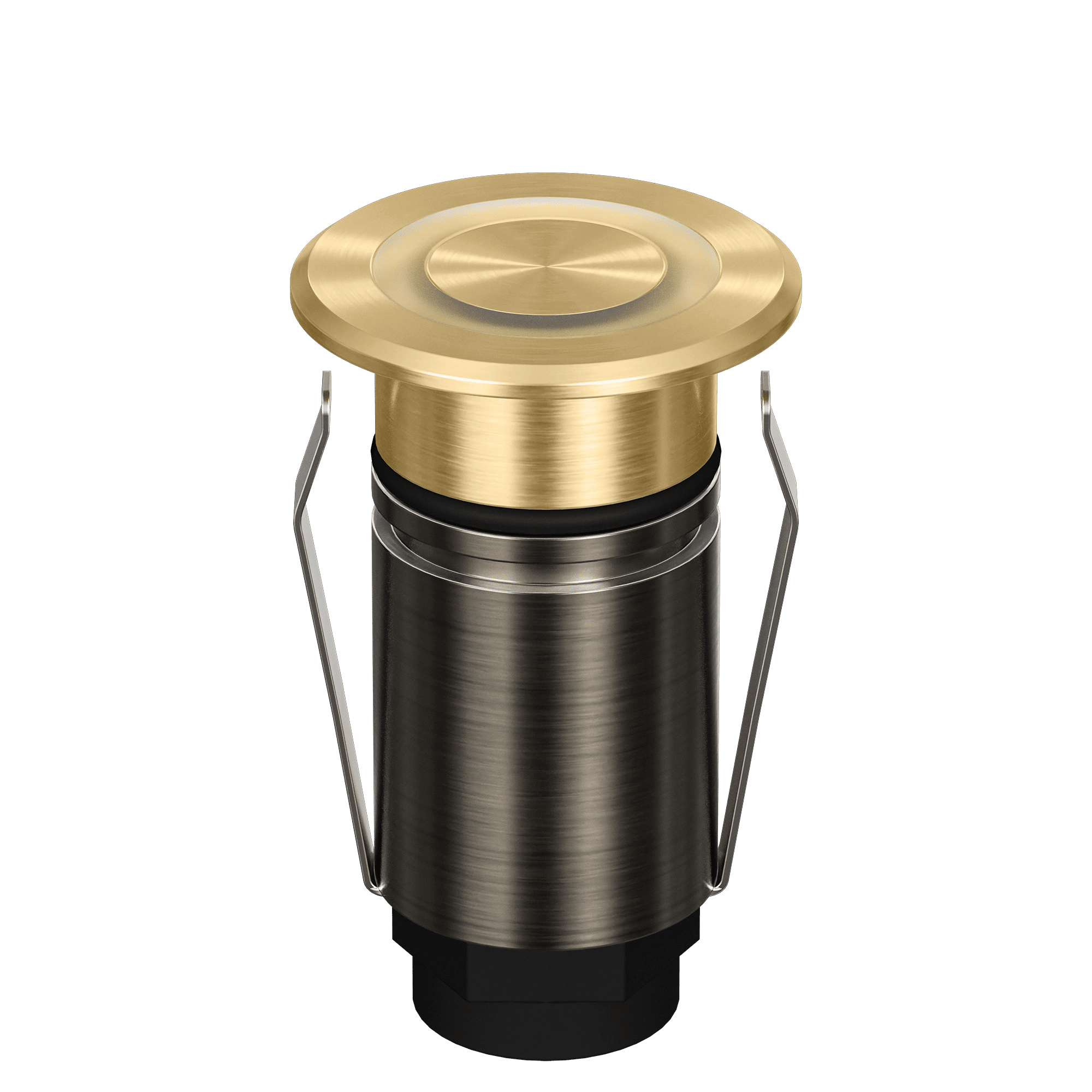 Domus Emit 25mm TRIO LED Inground Deck Light — Antique Brass, Black, Brushed Brass or Stainless Steel - Mases LightingDomus Lighting