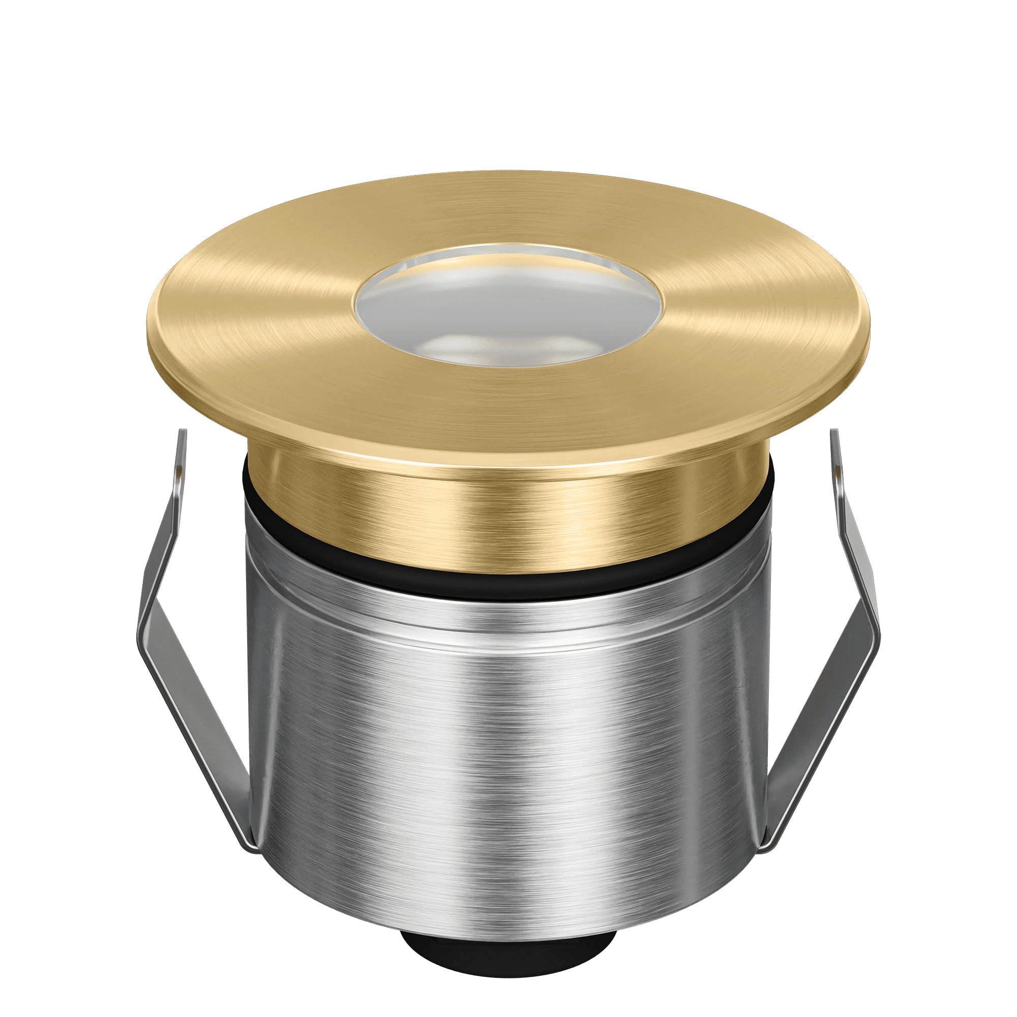 Domus Emit 55mm RGBW LED Inground Deck Light — Antique Brass, Black, White, Brushed Brass or Stainless Steel - Mases LightingDomus Lighting
