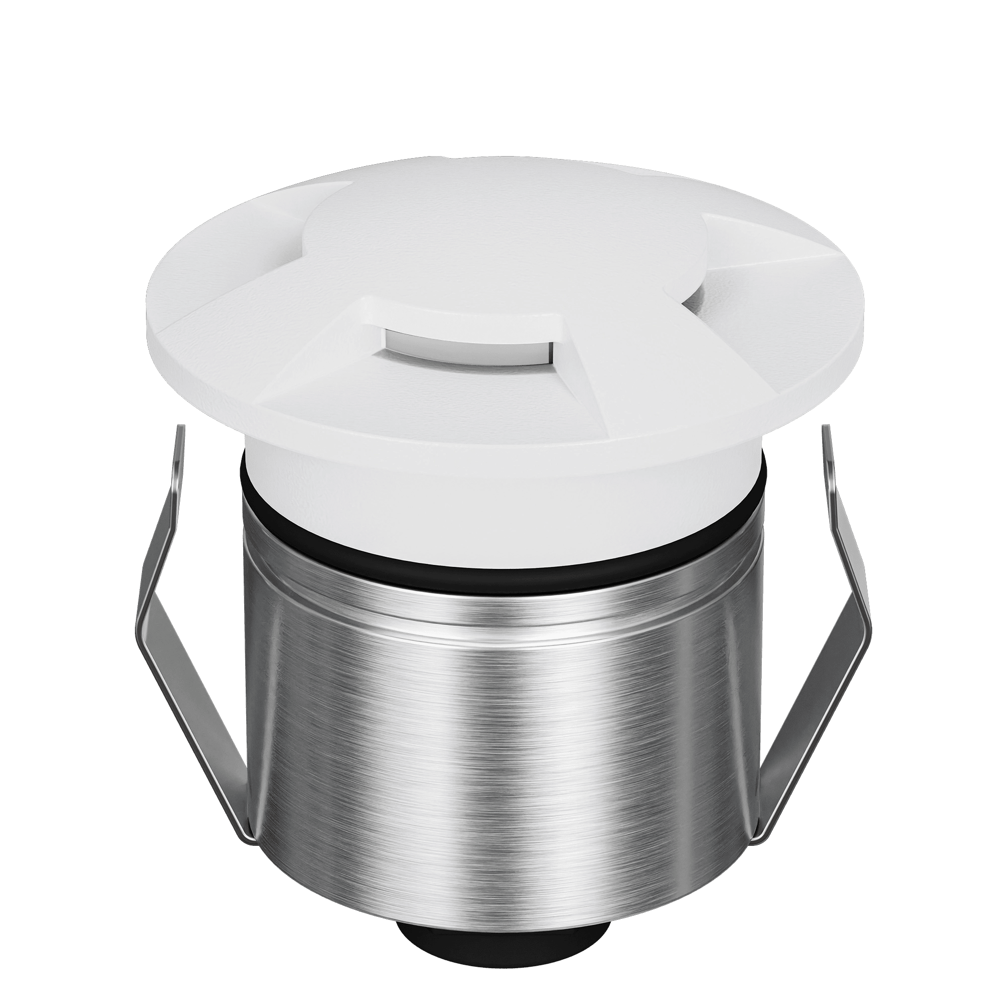 Domus Emit 55mm RGBW LED Inground Deck Light — Antique Brass, Black, White, Brushed Brass or Stainless Steel - Mases LightingDomus Lighting
