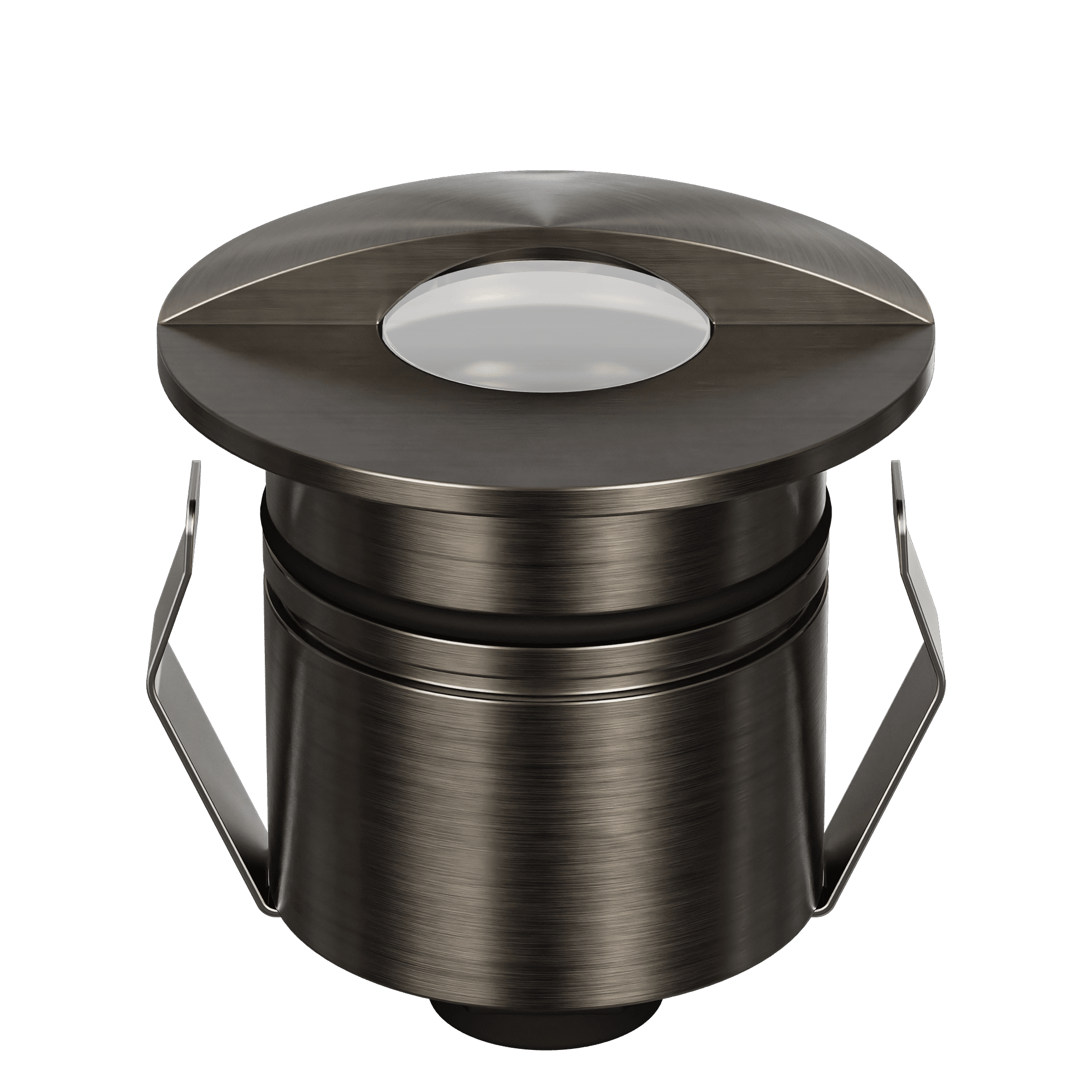 Domus Emit 55mm TRIO LED Inground Deck Light — Antique Brass, Black, White, Brushed Brass or Stainless Steel - Mases LightingDomus Lighting