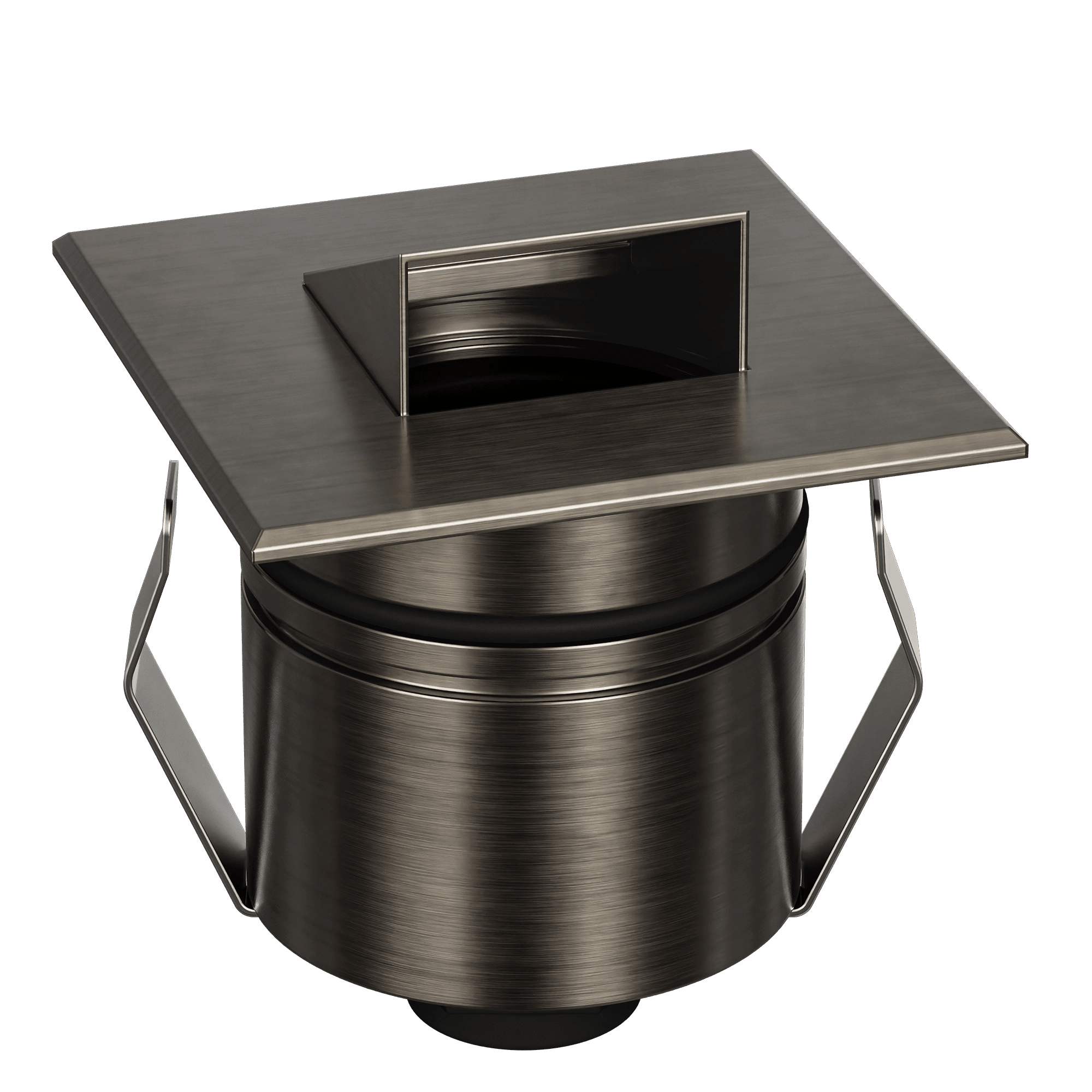 Domus Emit 55mm TRIO LED Inground Deck Light — Antique Brass, Black, White, Brushed Brass or Stainless Steel - Mases LightingDomus Lighting