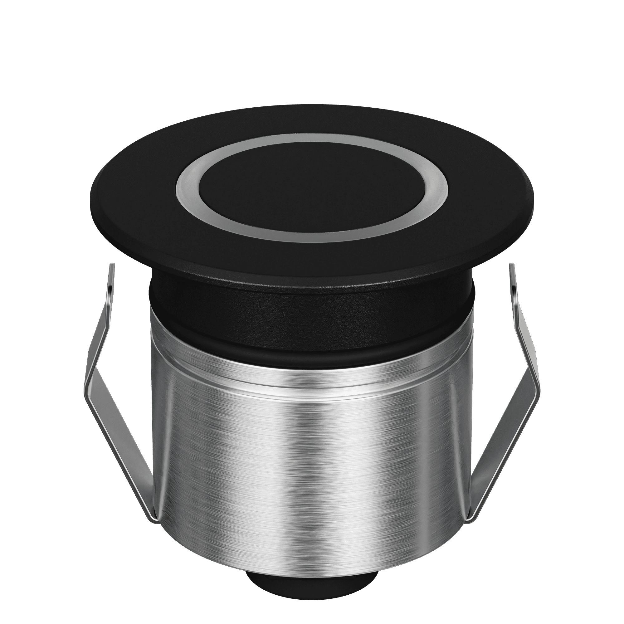 Domus Emit 55mm TRIO LED Inground Deck Light — Antique Brass, Black, White, Brushed Brass or Stainless Steel - Mases LightingDomus Lighting