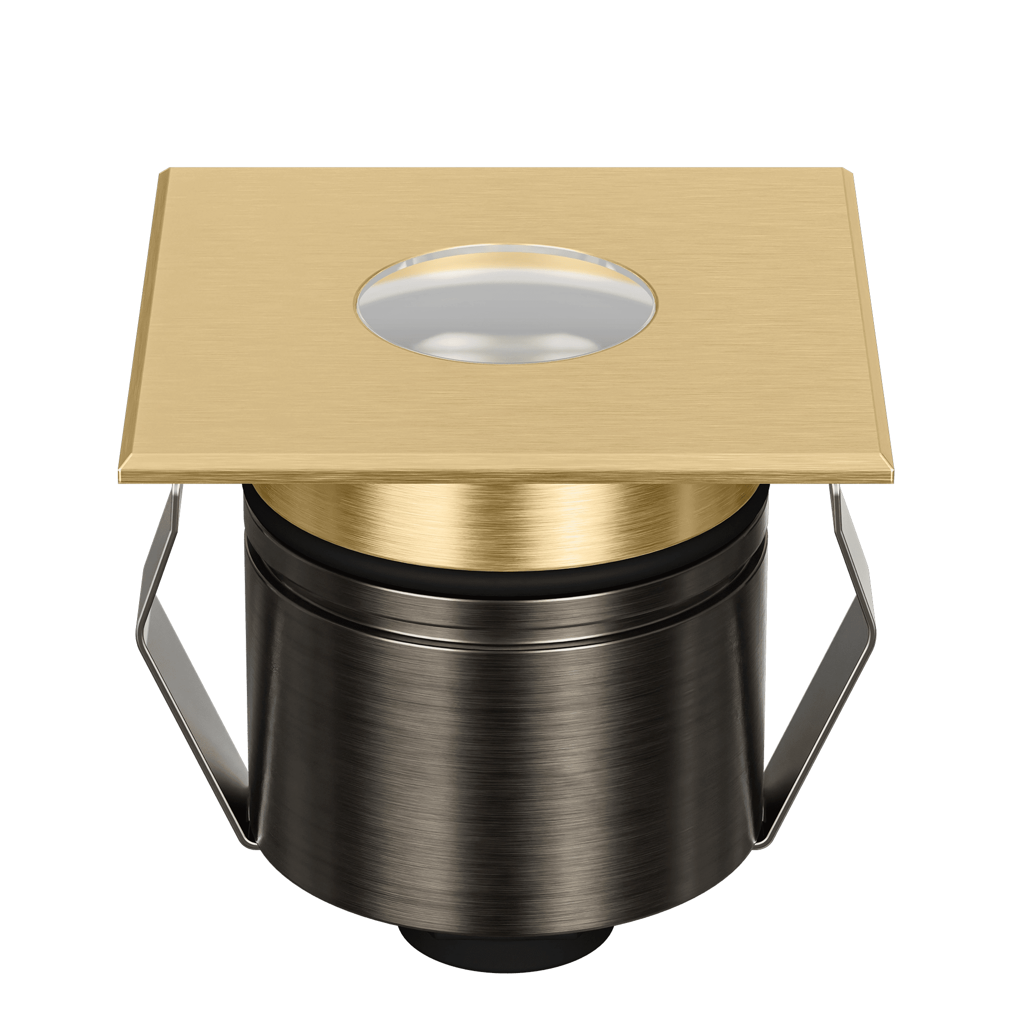 Domus Emit 55mm TRIO LED Inground Deck Light — Antique Brass, Black, White, Brushed Brass or Stainless Steel - Mases LightingDomus Lighting