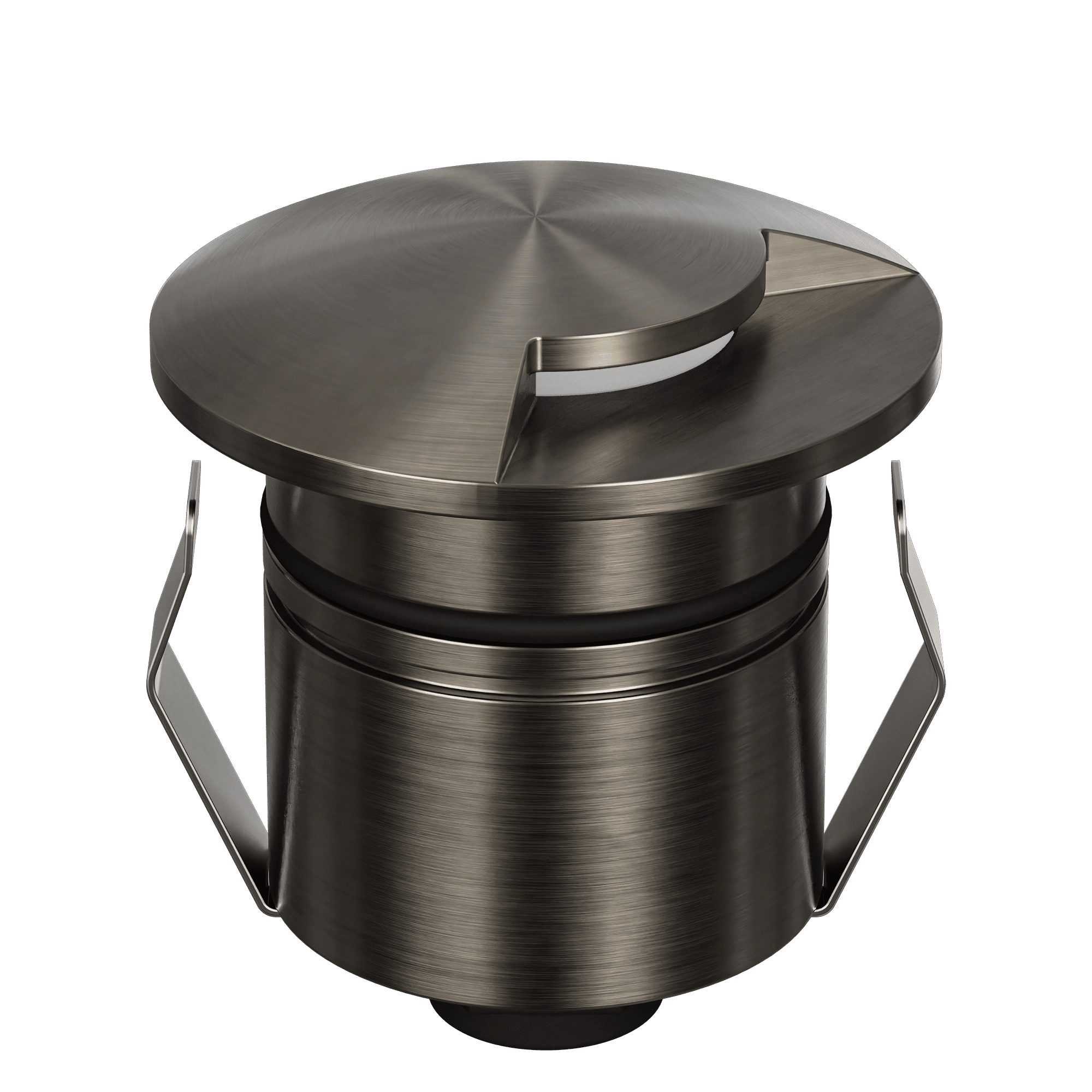 Domus Emit 55mm TRIO LED Inground Deck Light — Antique Brass, Black, White, Brushed Brass or Stainless Steel - Mases LightingDomus Lighting