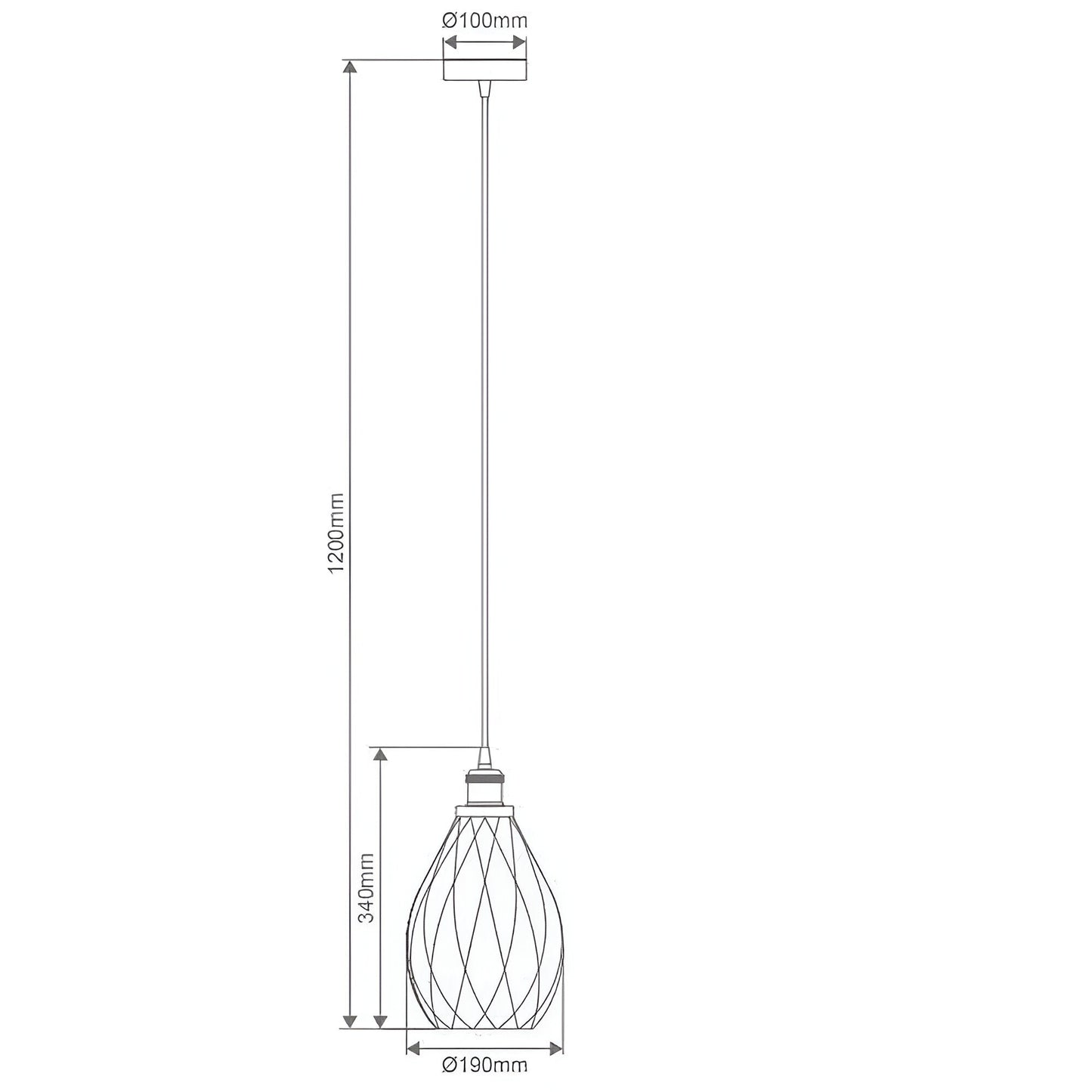 Domus EVELYN 240v E27 1 Crystal Glass Pendant Light - Amber/Clear/Grey - Mases LightingDomus