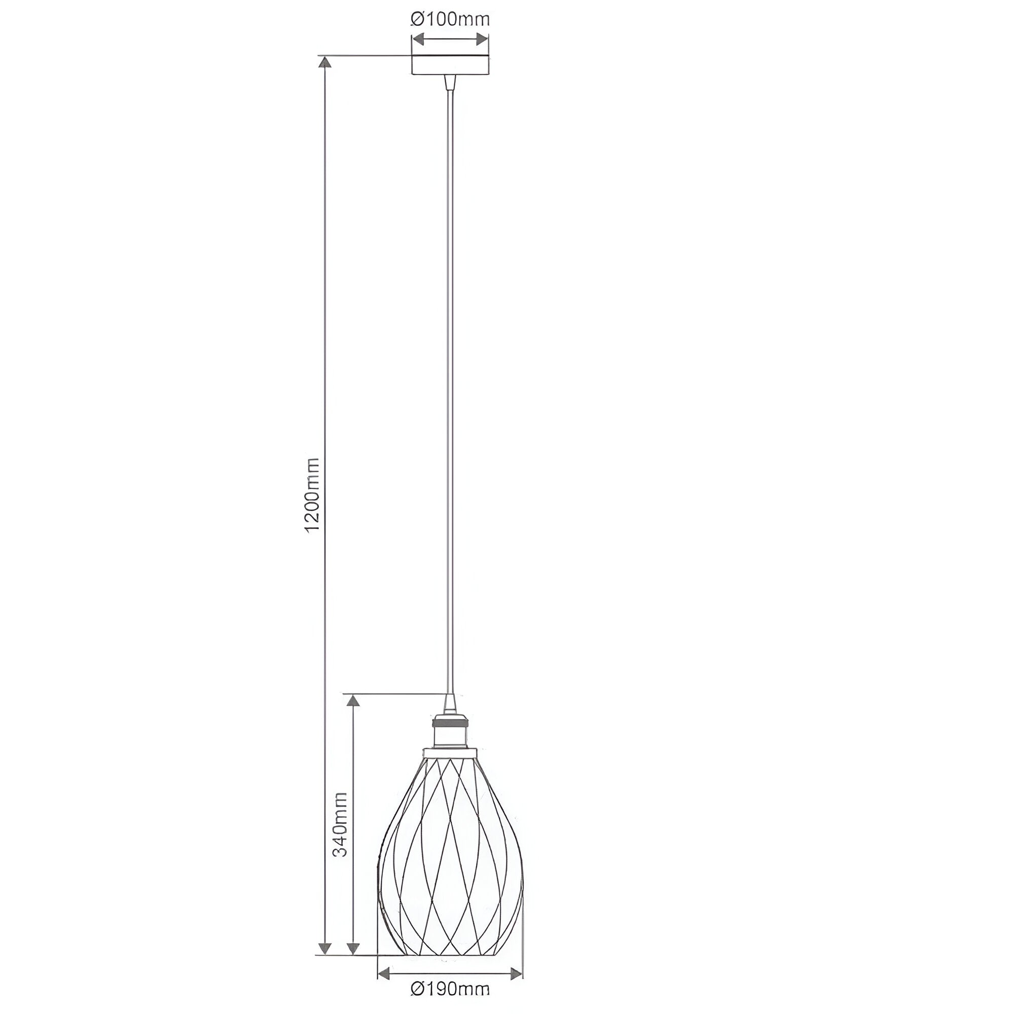 Domus EVELYN 240v E27 1 Crystal Glass Pendant Light - Amber/Clear/Grey - Mases LightingDomus