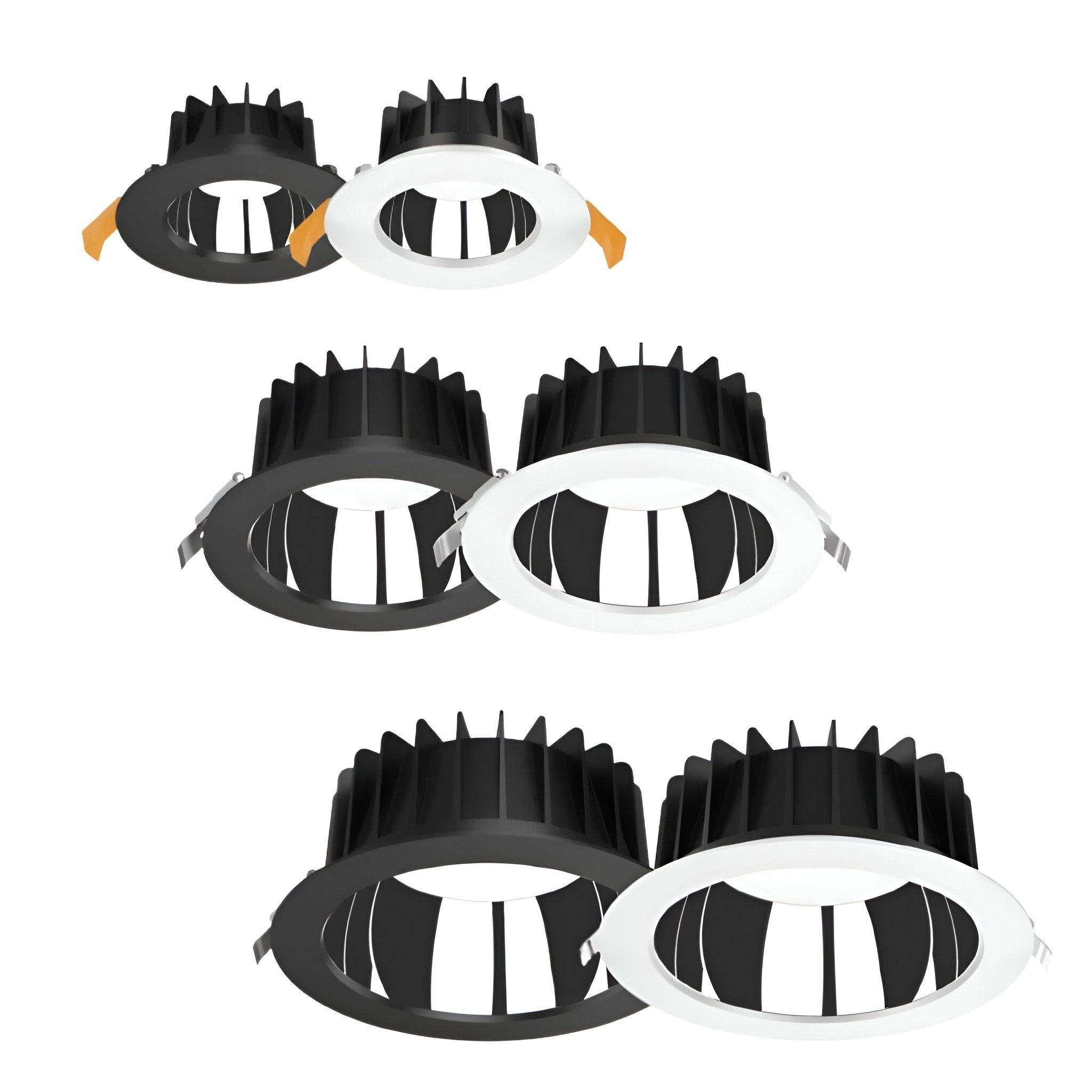 Domus EXPO - TRIO/DALI 10W- 25W- 35W Low Glare Recessed LED Tricolour IP44 Downlight - Black/White - Mases LightingDomus