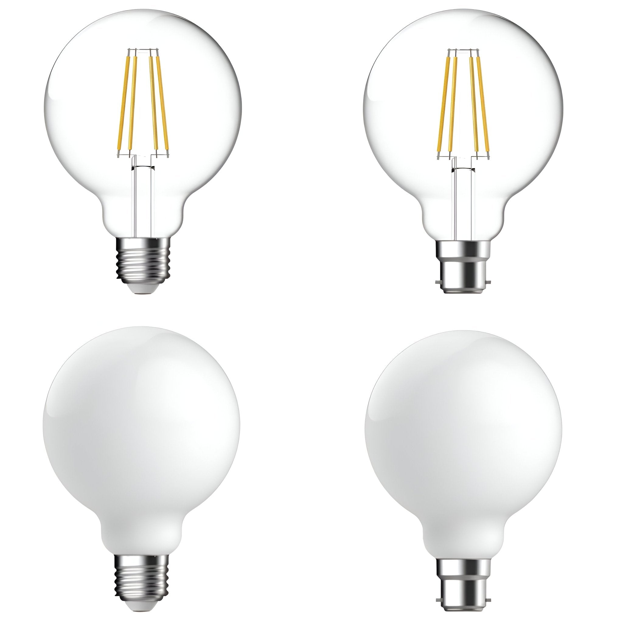 Domus G95 7.2W Dimmable Led Filament Lamp Clear/Frost 240V - B22/E27 - Mases LightingDomus