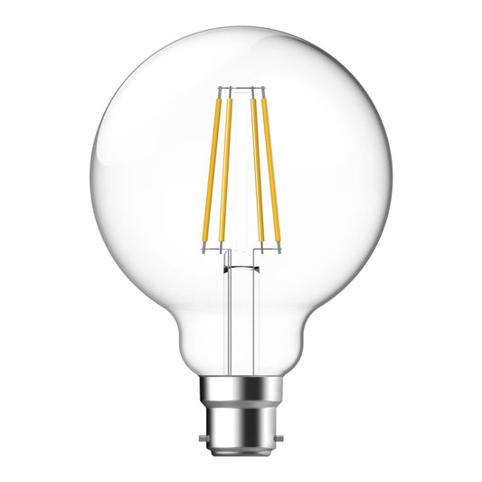 Domus G95 7.2W Dimmable Led Filament Lamp Clear/Frost 240V - B22/E27 - Mases LightingDomus