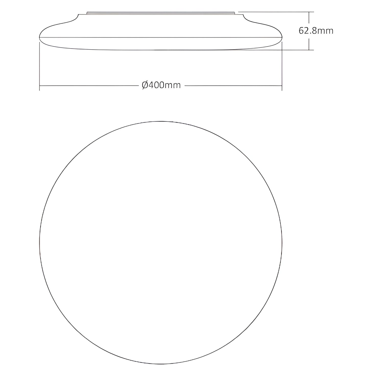 Domus MONDO - 20W/30W Round Tricolour Slimline Switchable IP44 LED Ceiling Light - Mases LightingDomus