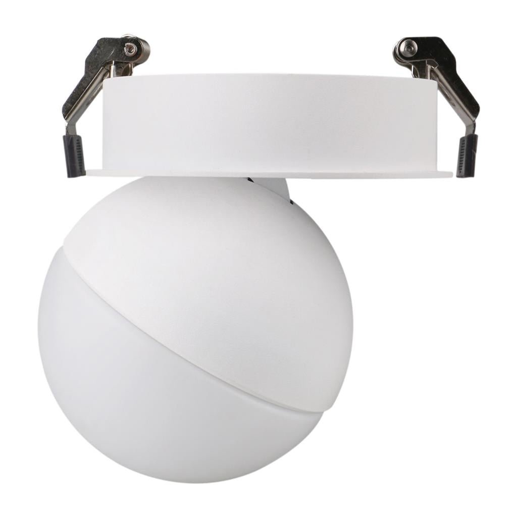 Domus MOON-REC - 6/9W LED Power/Tri-Colour Switchable Dimmable Semi-Recessed Downlight - Mases LightingDomus