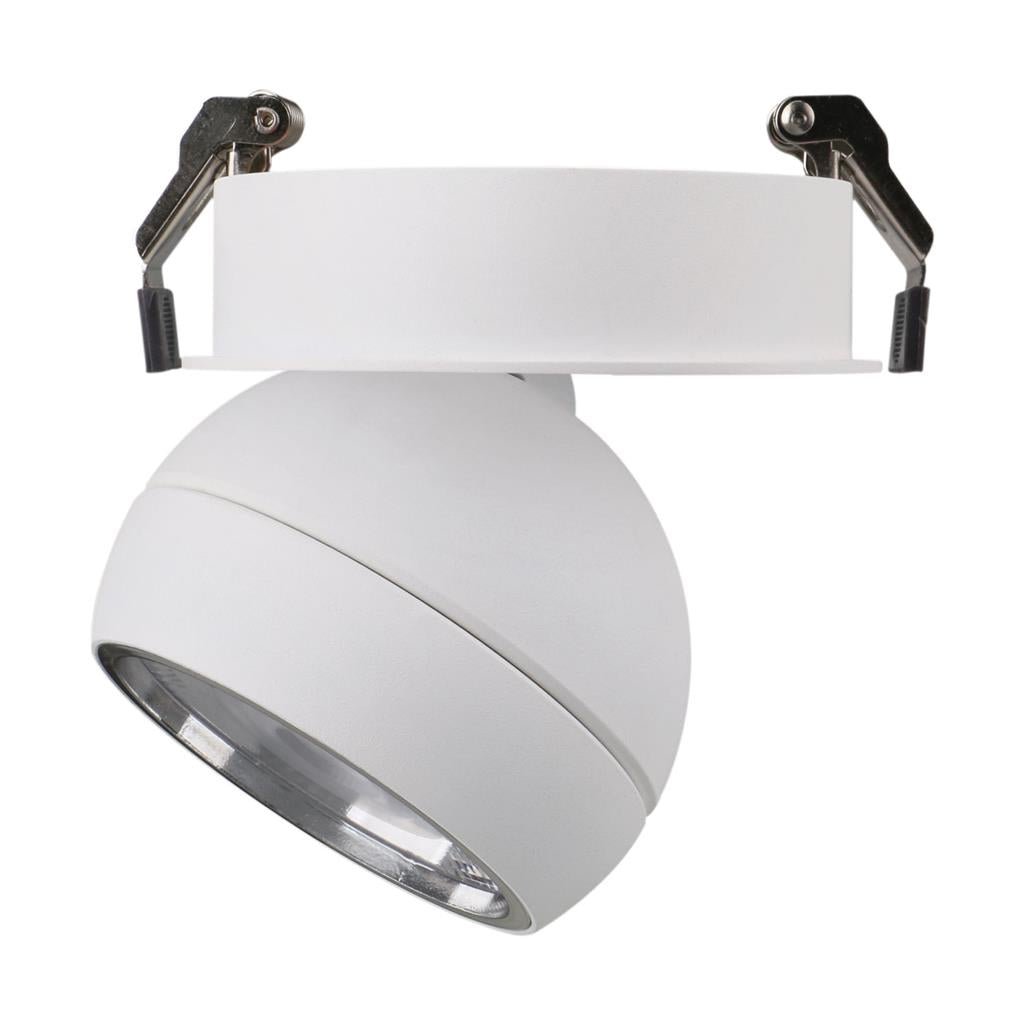 Domus MOON-REC - 6/9W LED Power/Tri-Colour Switchable Dimmable Semi-Recessed Downlight - Mases LightingDomus