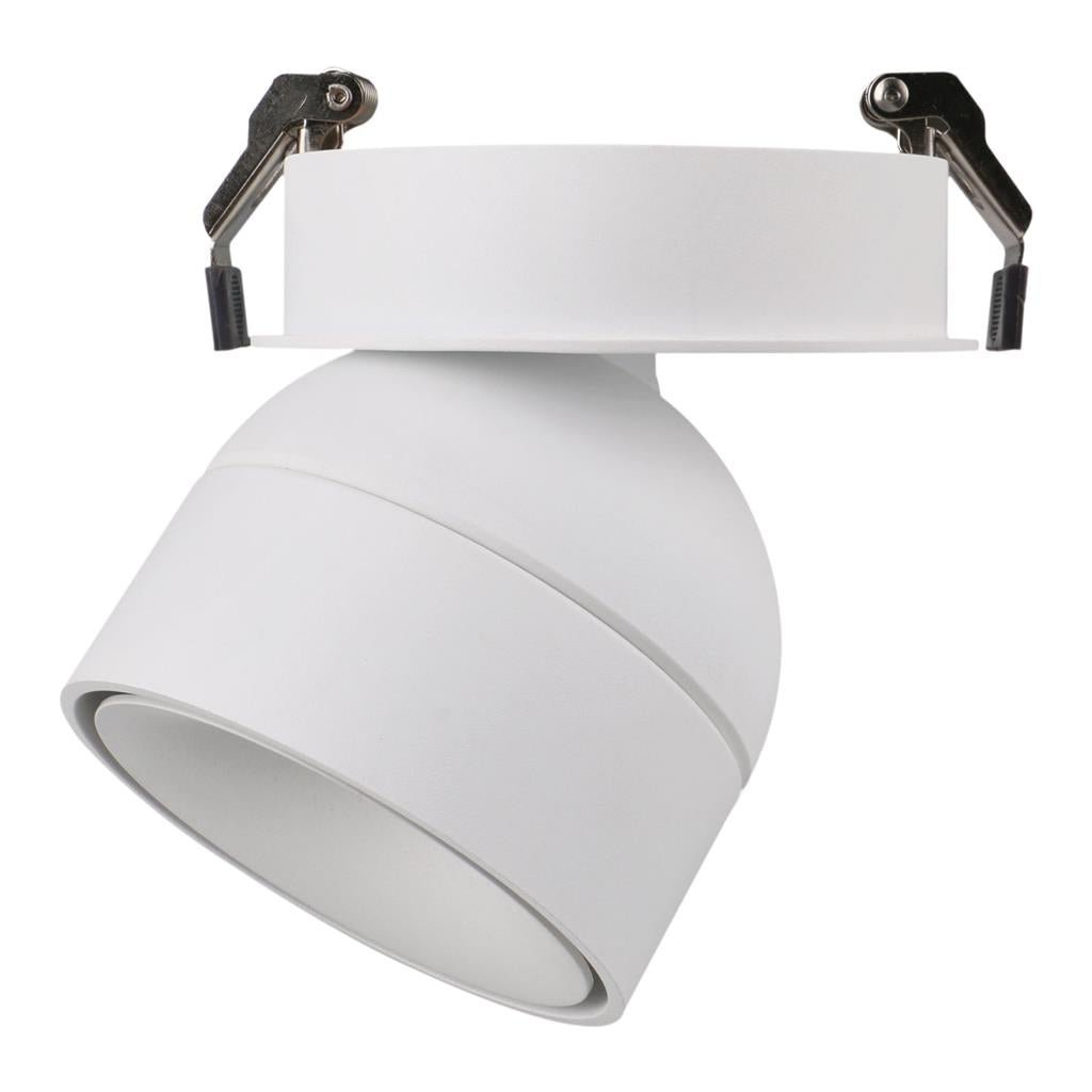 Domus MOON-REC - 6/9W LED Power/Tri-Colour Switchable Dimmable Semi-Recessed Downlight - Mases LightingDomus