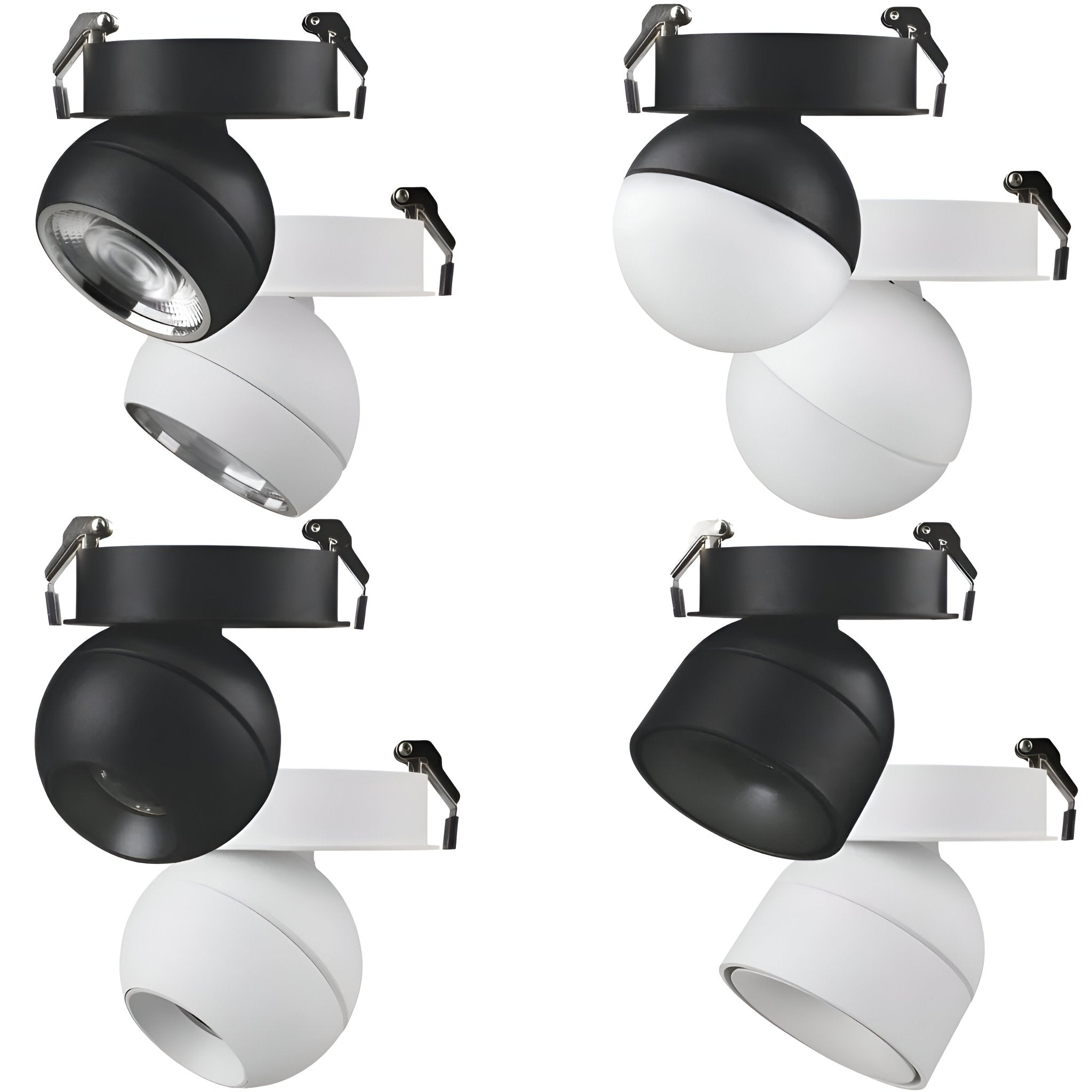 Domus MOON-REC - 6/9W LED Power/Tri-Colour Switchable Dimmable Semi-Recessed Downlight - Mases LightingDomus