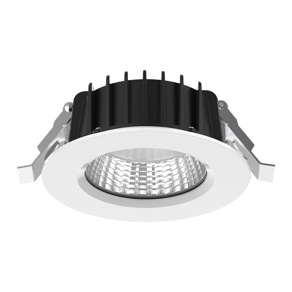Domus NEO-PRO Round TRIO/DALI 13W, 25W, 35W Recessed Dimmable LED Tricolour IP65 Downlight - Black/White - Mases LightingDomus