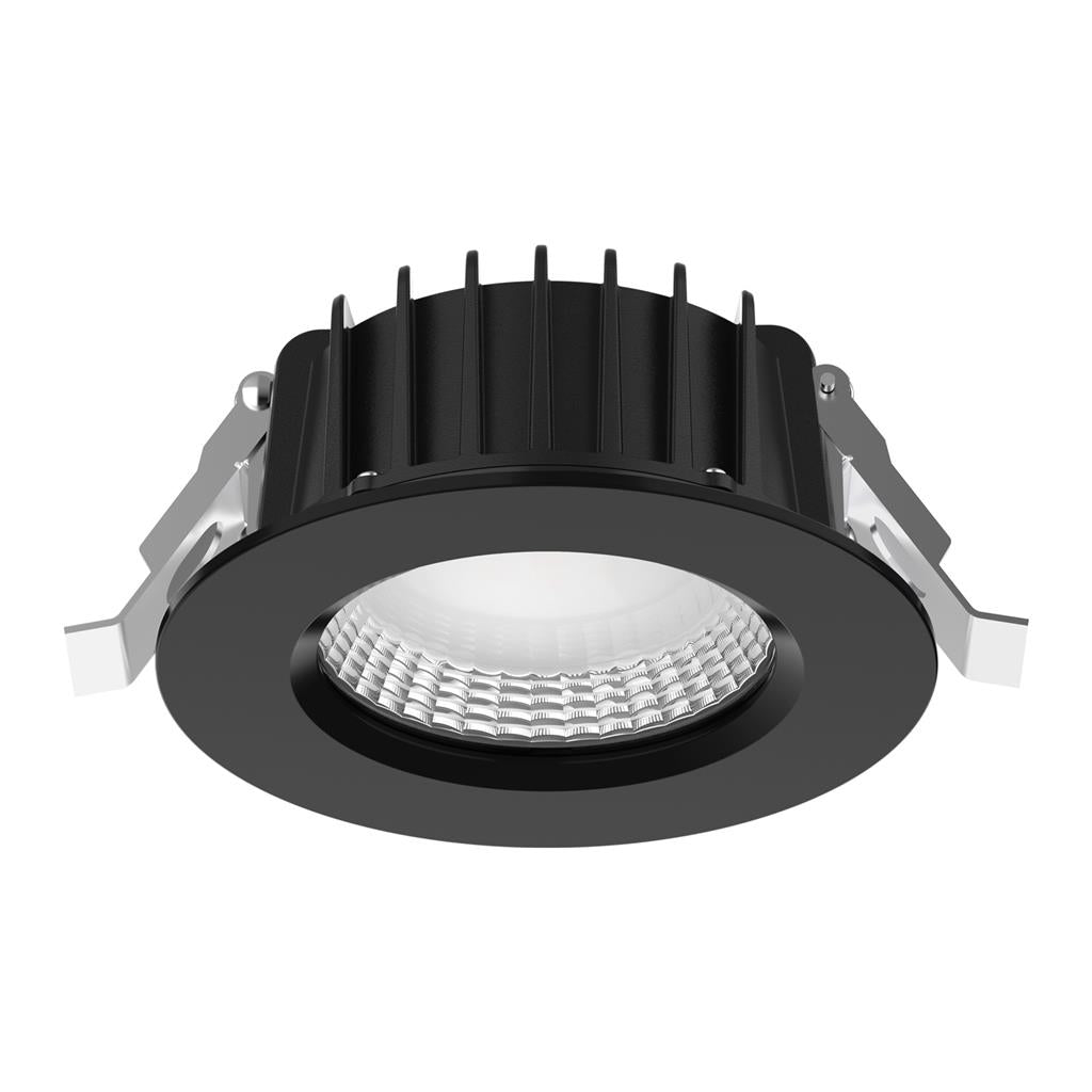 Domus NEO-PRO Round TRIO/DALI 13W, 25W, 35W Recessed Dimmable LED Tricolour IP65 Downlight - Black/White - Mases LightingDomus