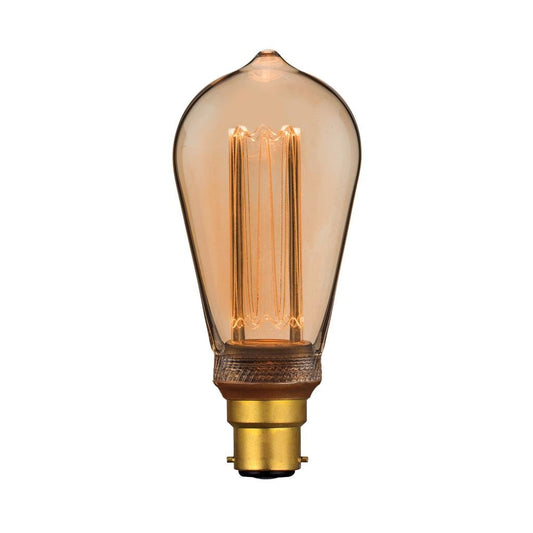 Domus PEAR RETRO 3.5W Led Filament Lamp Dimmable 240V - B22/E27 - Mases LightingDomus
