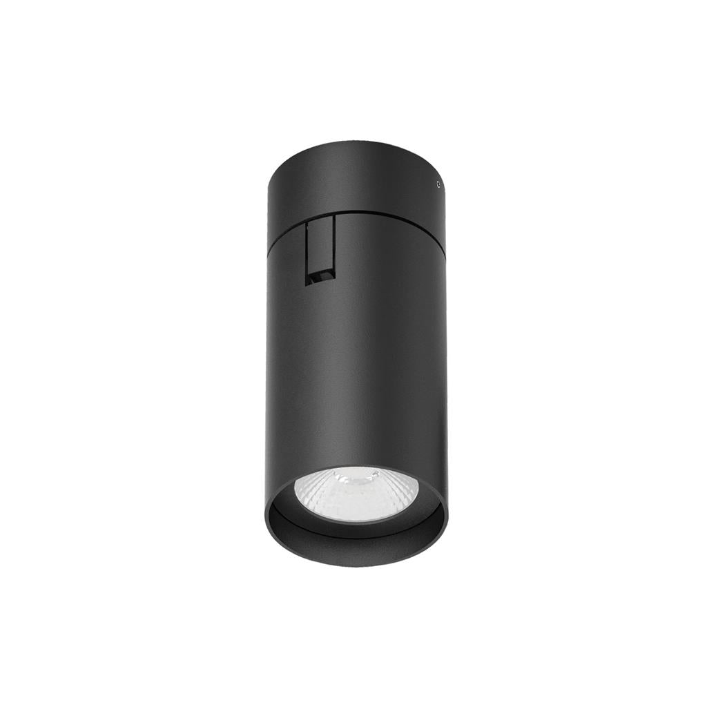 Domus PISTOL Round 15W, 25W Surface Mount Adjustable LED dimmable IP20 Downlight- Black/White - Mases LightingDomus