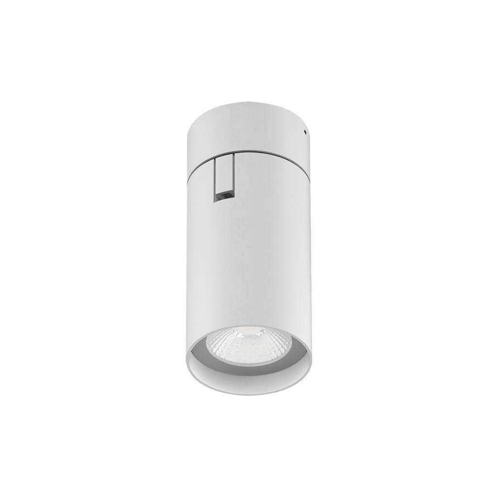 Domus PISTOL Round 15W, 25W Surface Mount Adjustable LED dimmable IP20 Downlight- Black/White - Mases LightingDomus