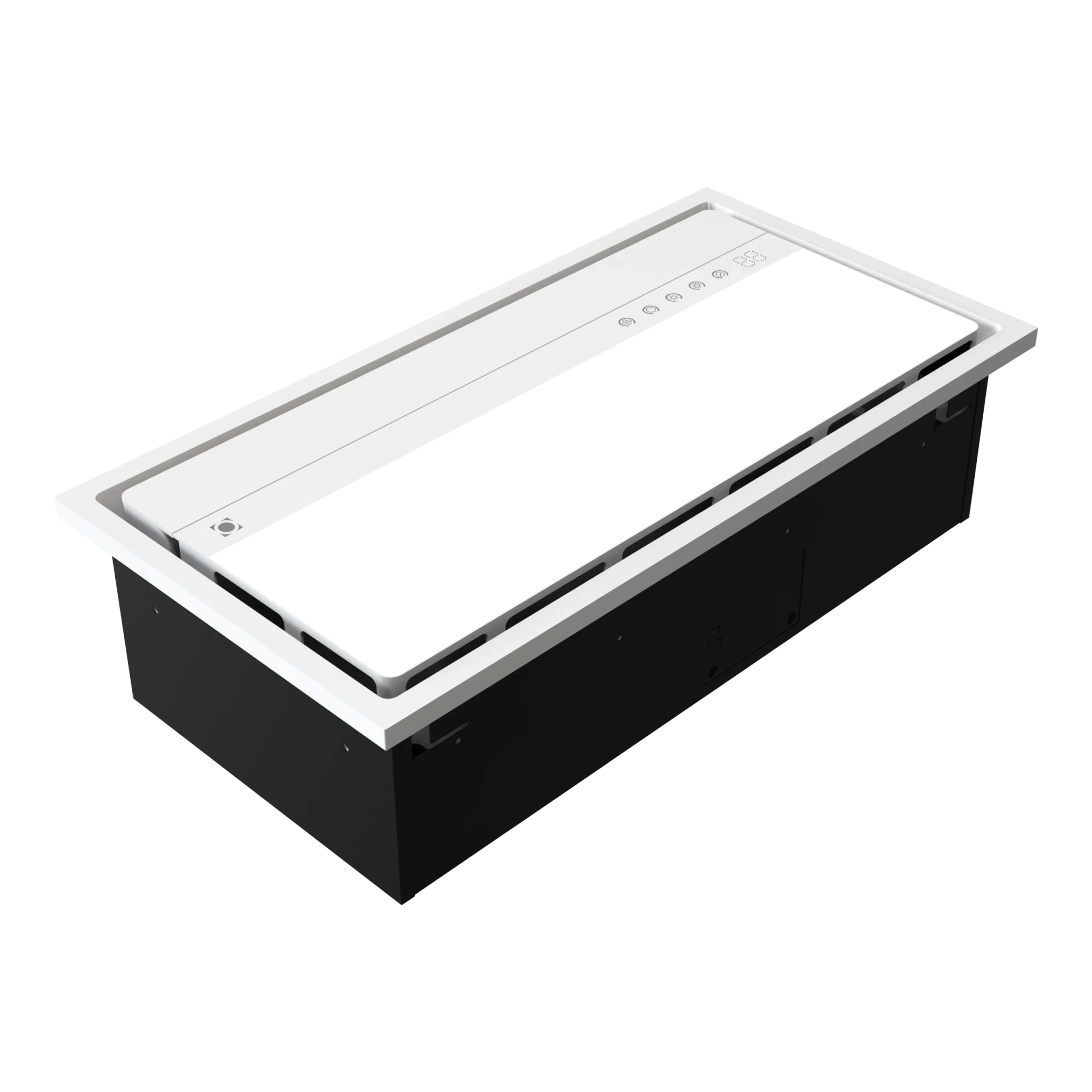 Domus Stream 6 in 1 Premium Slimline Bathroom Heater, Exhaust Fan & Light White - Mases LightingDomus Lighting