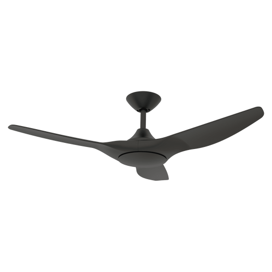 Domus Strike 48" DC Ceiling Fan with Remote | White, White Oak, Black or Black Walnut - Mases LightingDomus