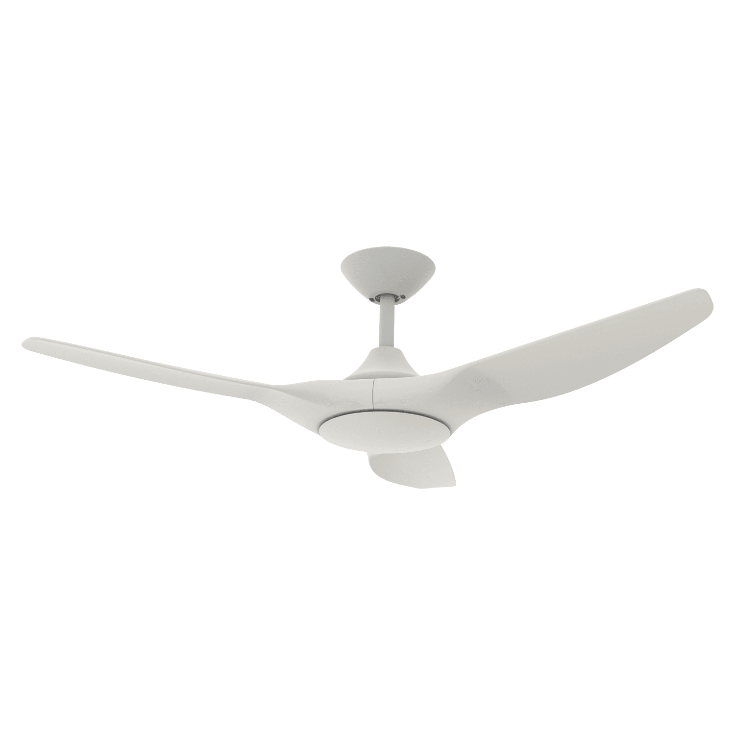 Domus Strike 48" DC Ceiling Fan with Remote | White, White Oak, Black or Black Walnut - Mases LightingDomus