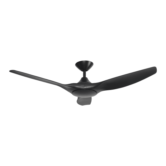 Domus Strike 52 Inch Dc 3 Blade Ceiling Fan in Black or White - Mases LightingDomus