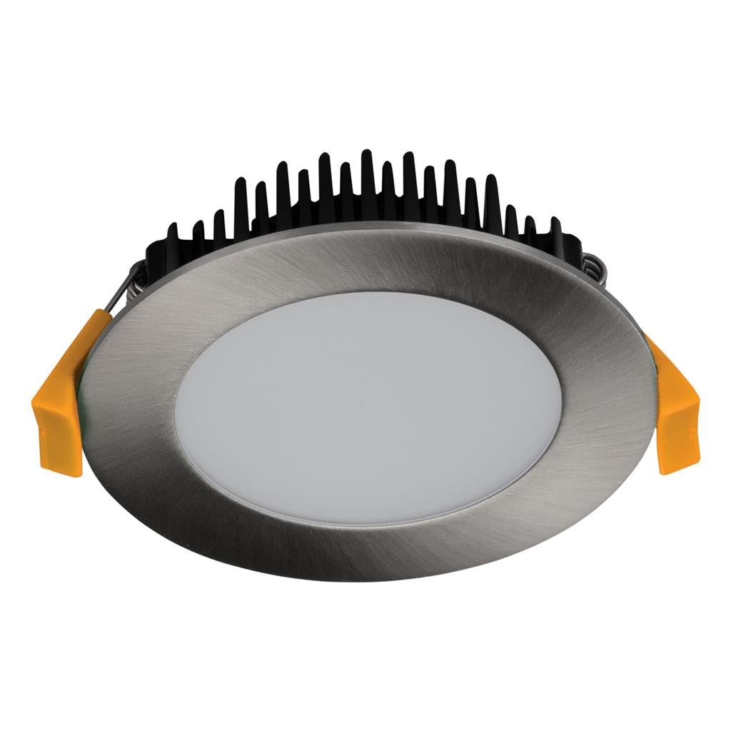 Domus TEK-13 TRIO/DALI 13W Dimmable LED Tricolour IP44 Downlight - Black/White/Satin Chrome - Mases LightingDomus